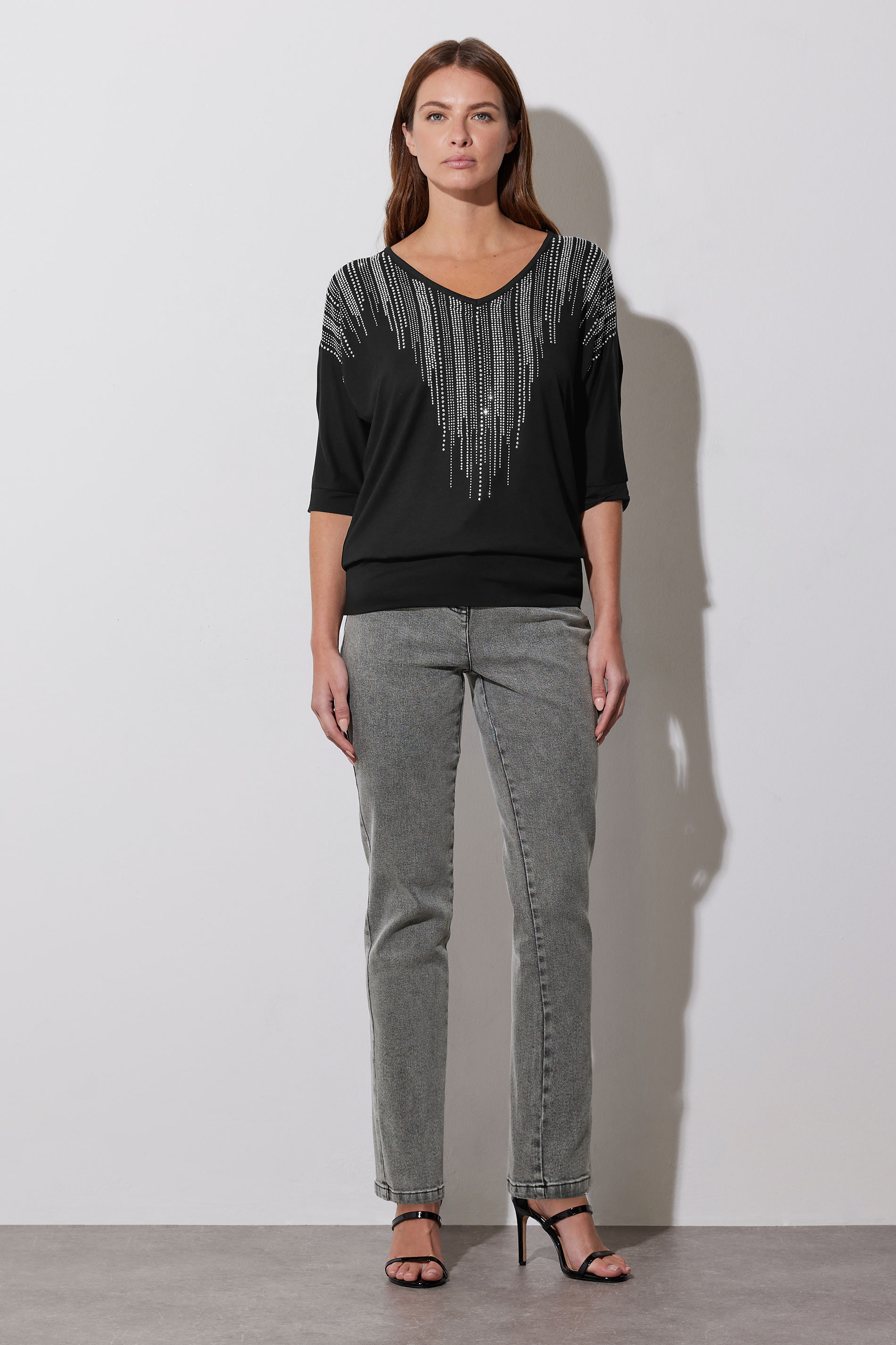 STAR Black Embellished Neckline Top | StarByJM 2