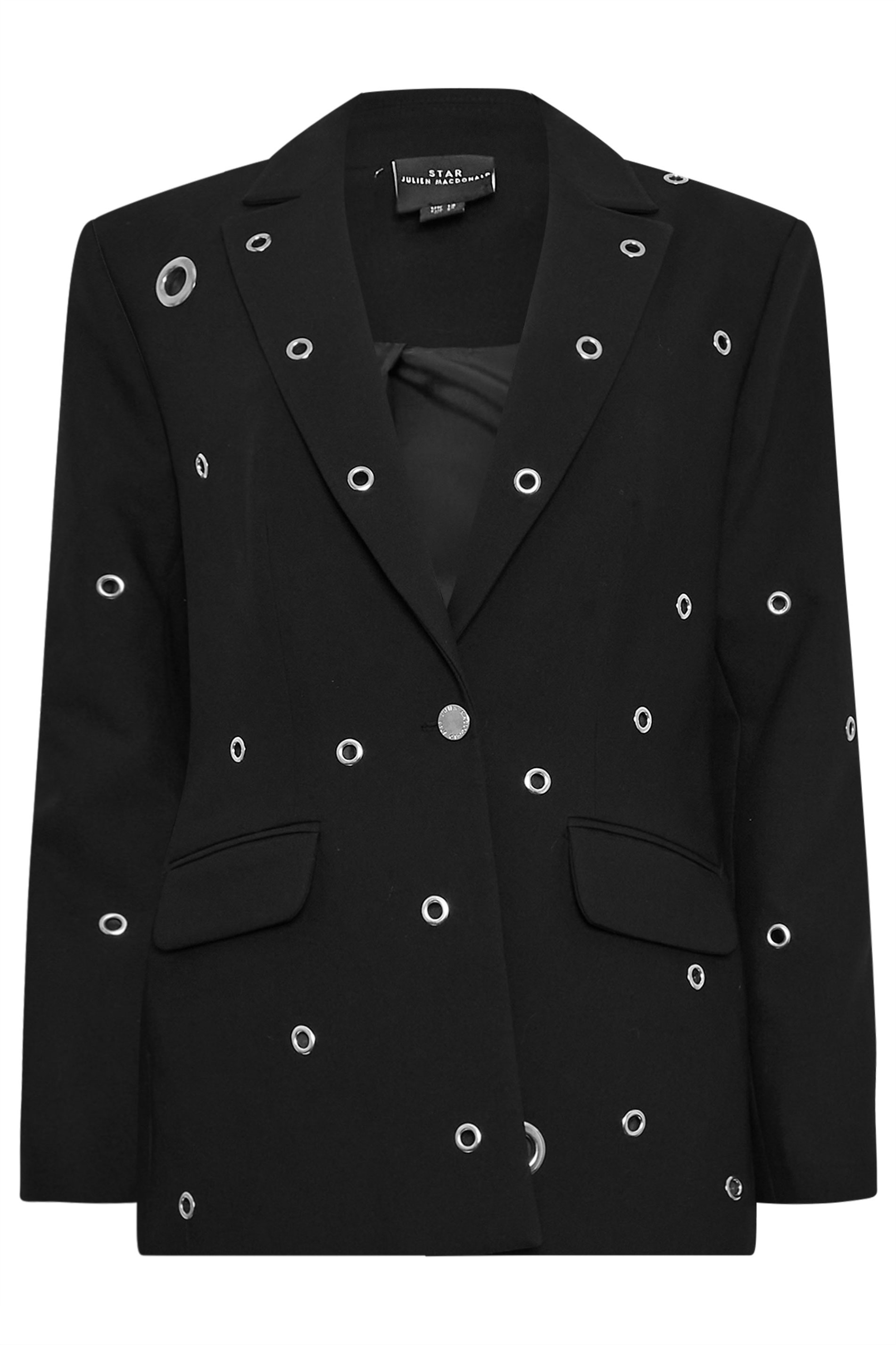 STAR Black Eyelet Detail Blazer | StarByJM 7