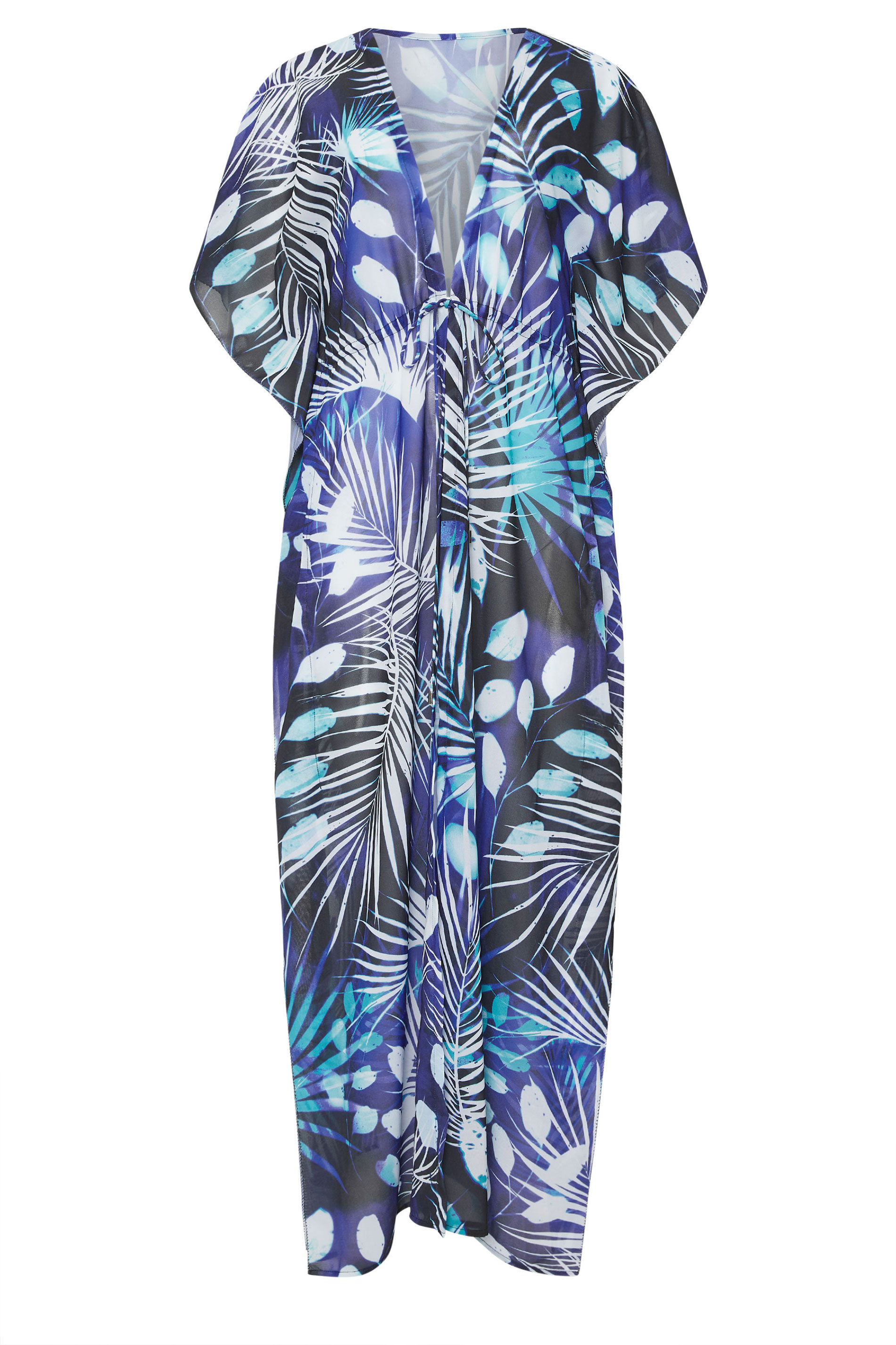 STAR Blue Tropical Palm Beach Kimono | StarByJM 8