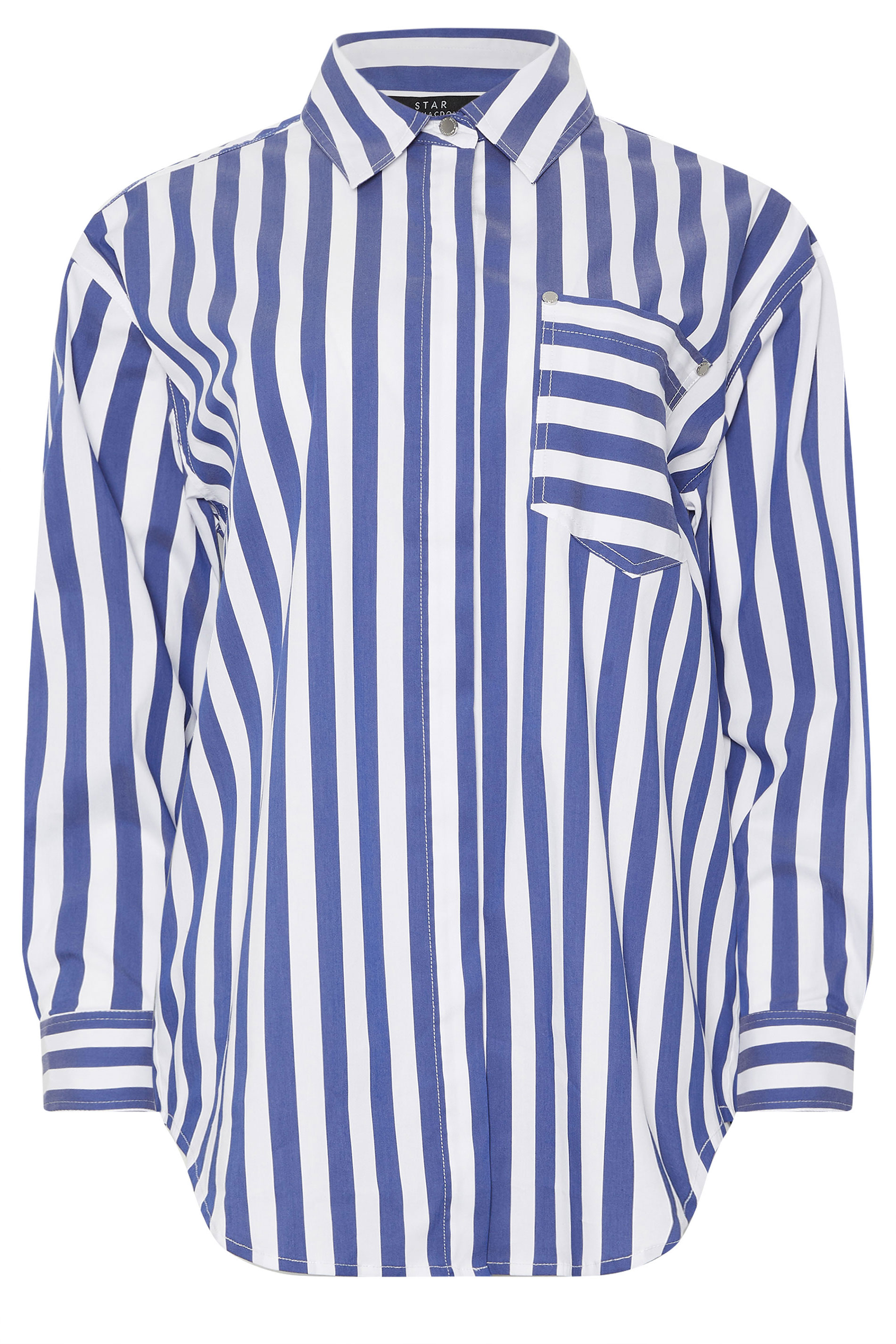 STAR Royal Blue Striped Long Sleeve Shirt | StarByJM 7