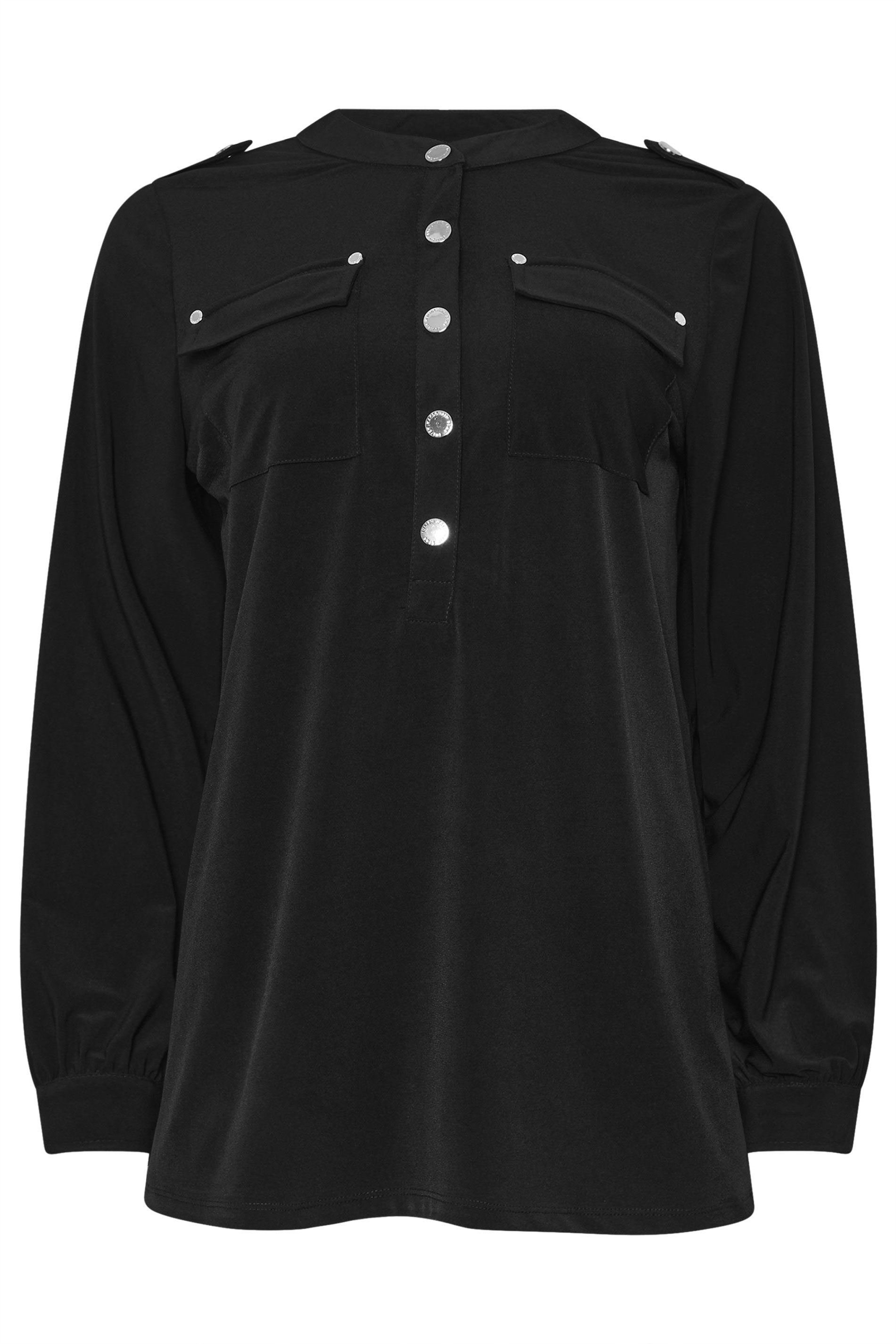 STAR Black Military Button Shirt | StarByJM 6