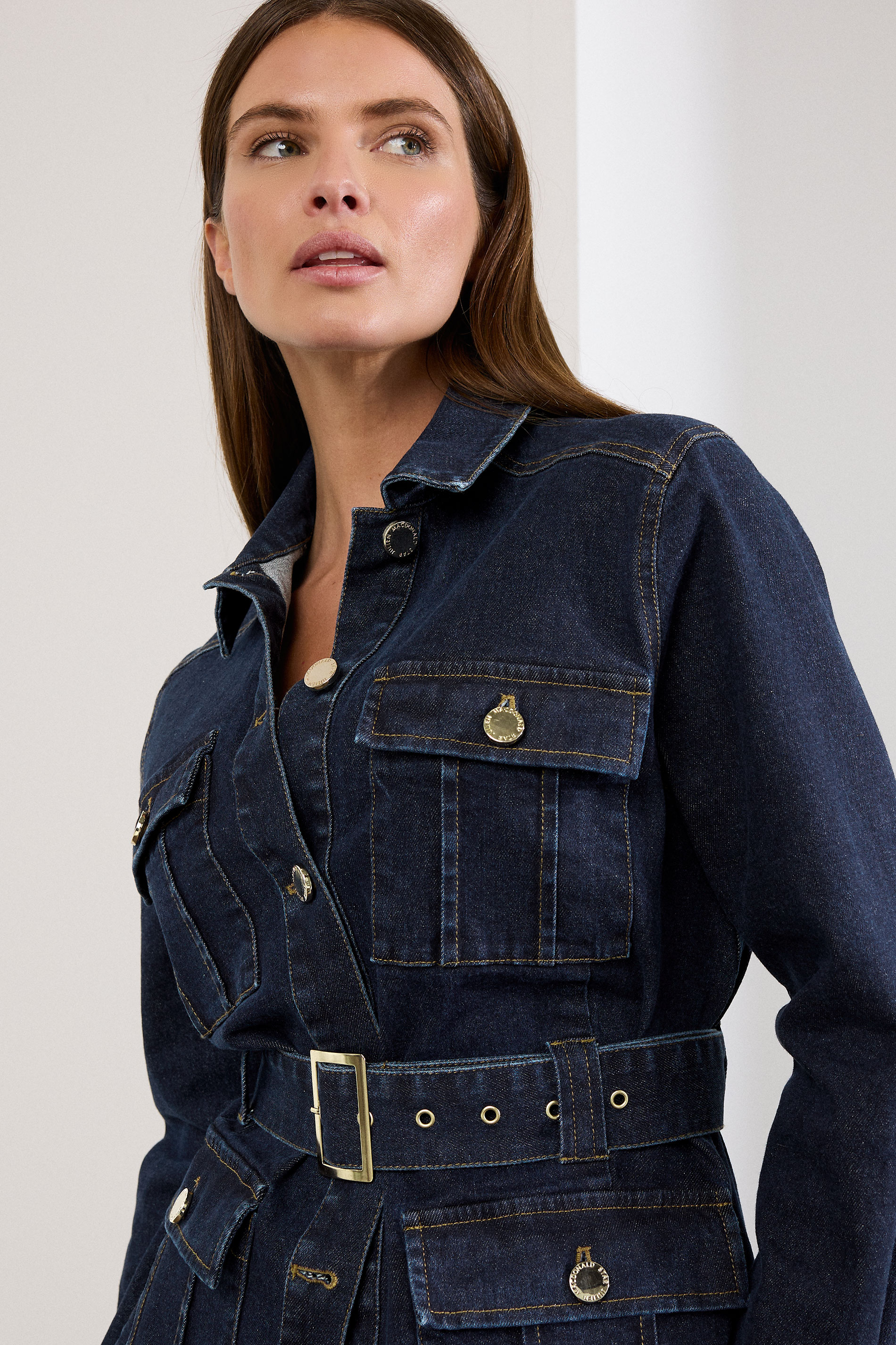 STAR Blue Belted Denim Jacket | StarByJM 5