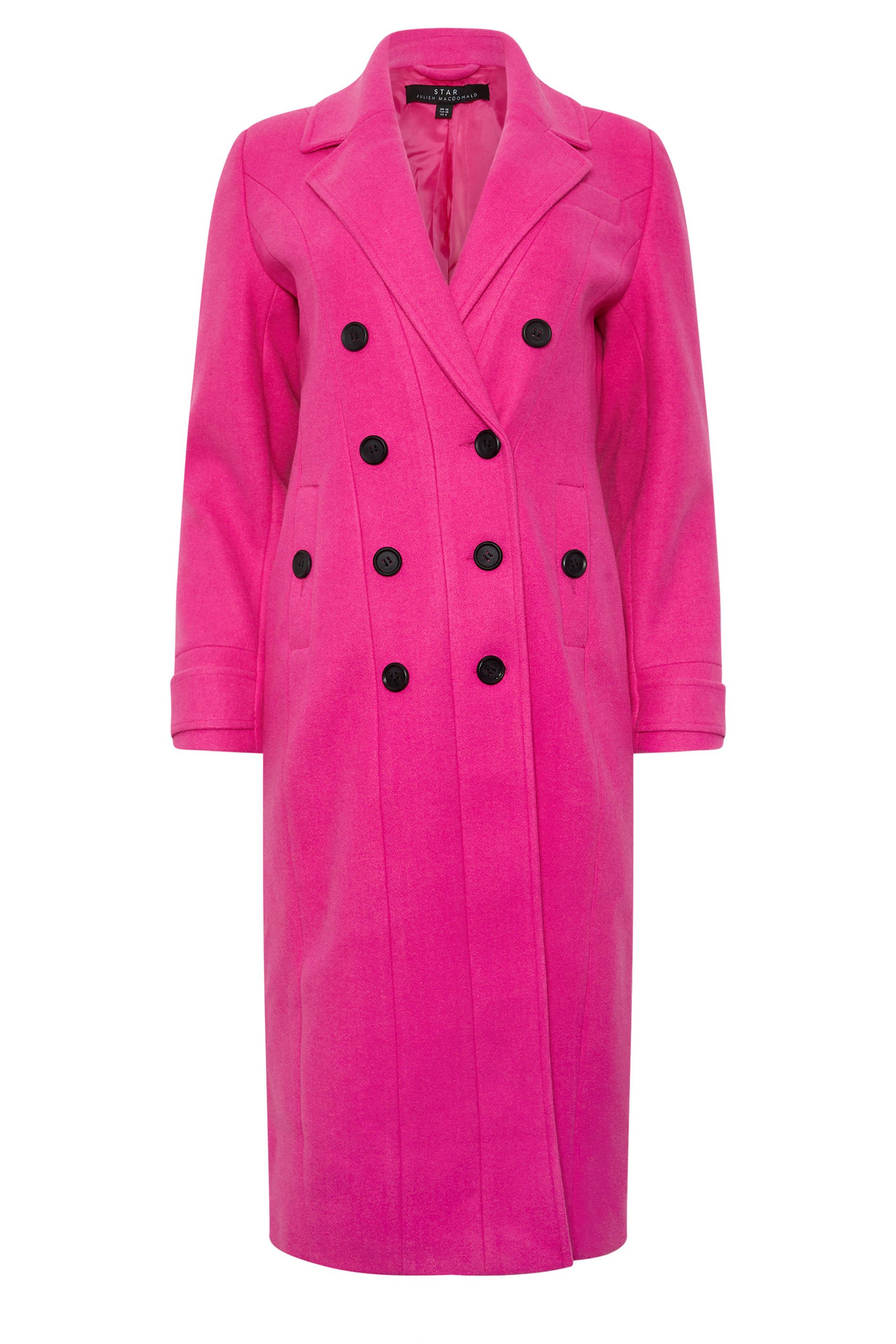 STAR Hot Pink Tailored Maxi Coat | STAR x JM 8