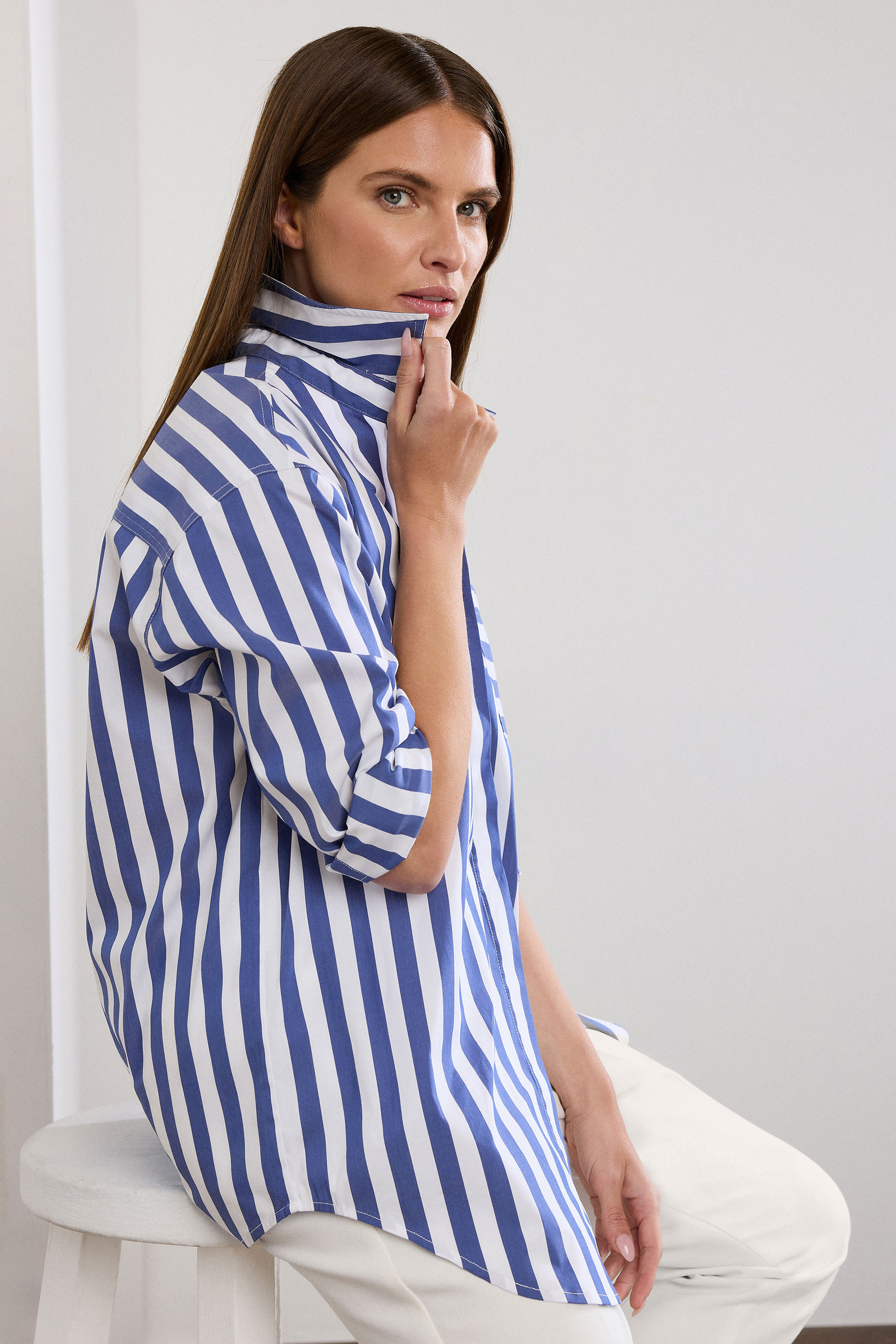 STAR Royal Blue Striped Long Sleeve Shirt | StarByJM 6