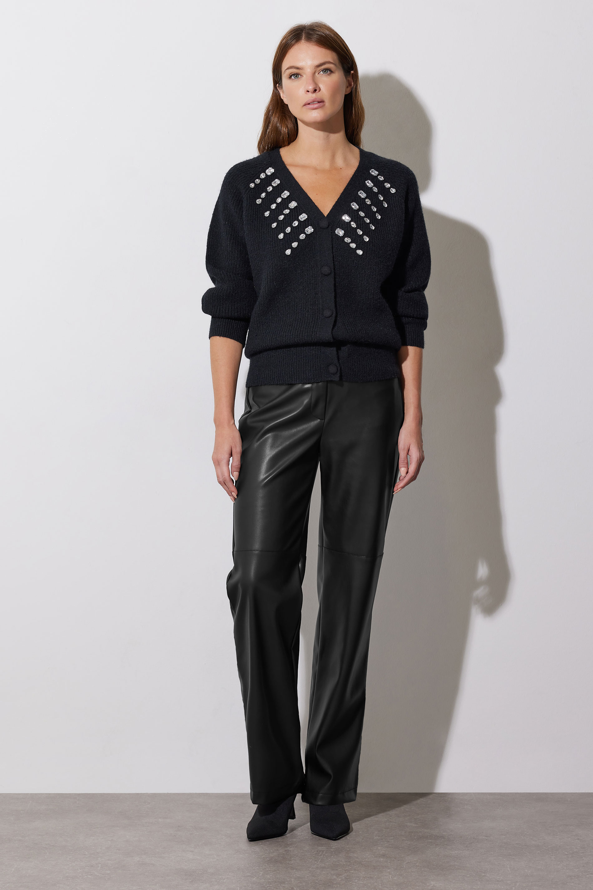 STAR Black Gem Embellished Cardigan | StarByJM 2