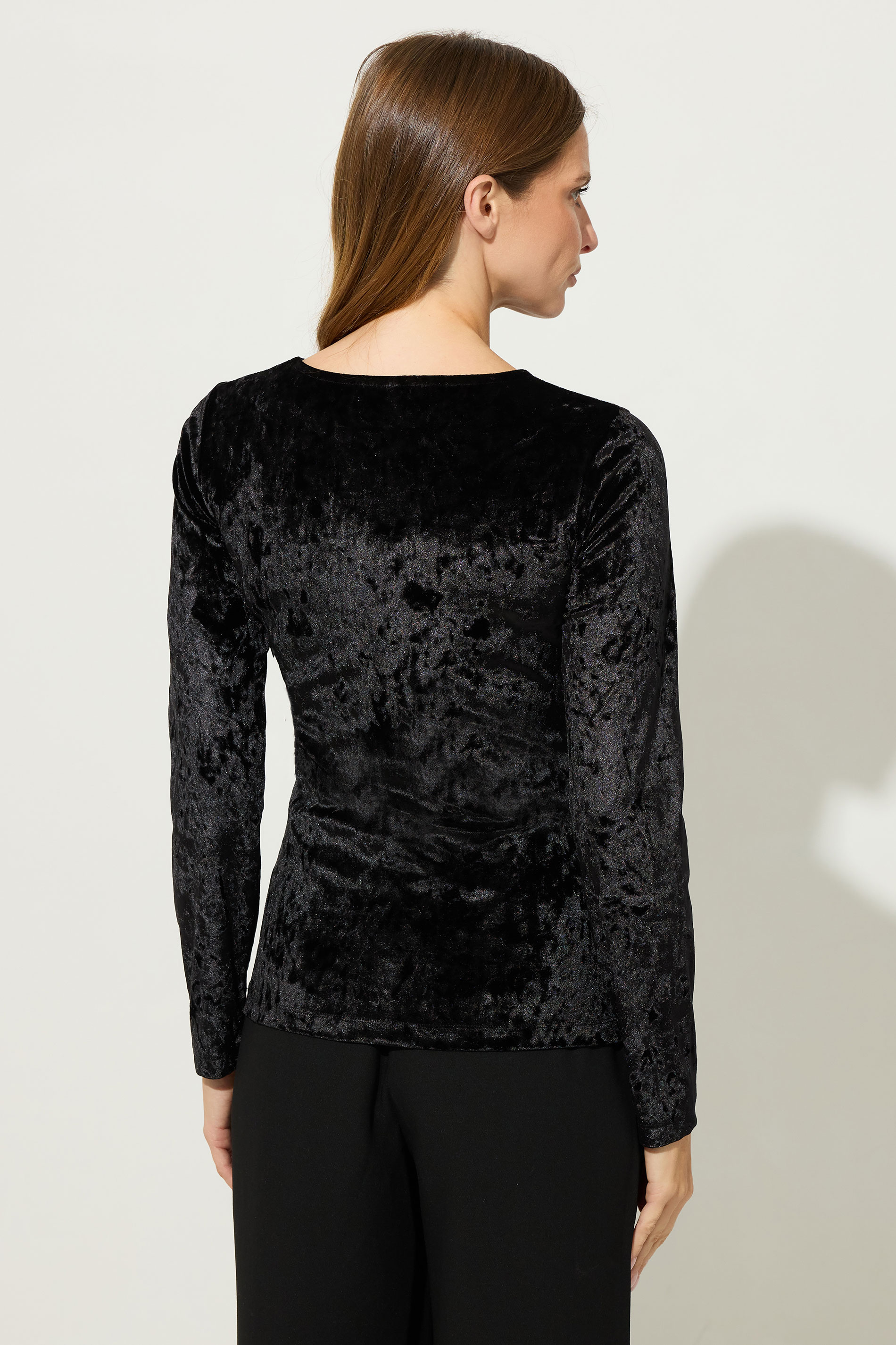 STAR Black Velvet Button Detail Top | StarByJM 4