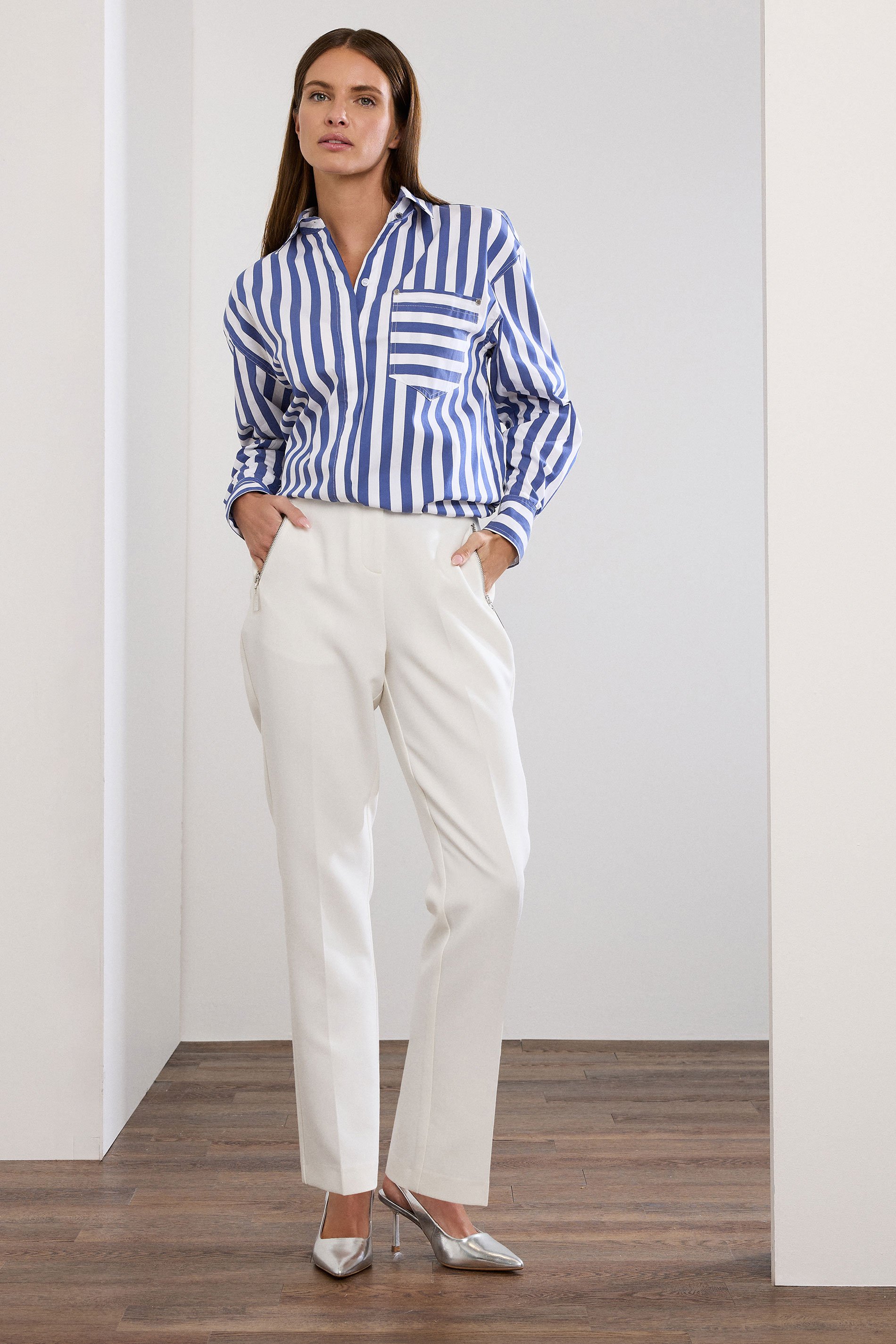 STAR Royal Blue Striped Long Sleeve Shirt | StarByJM 4