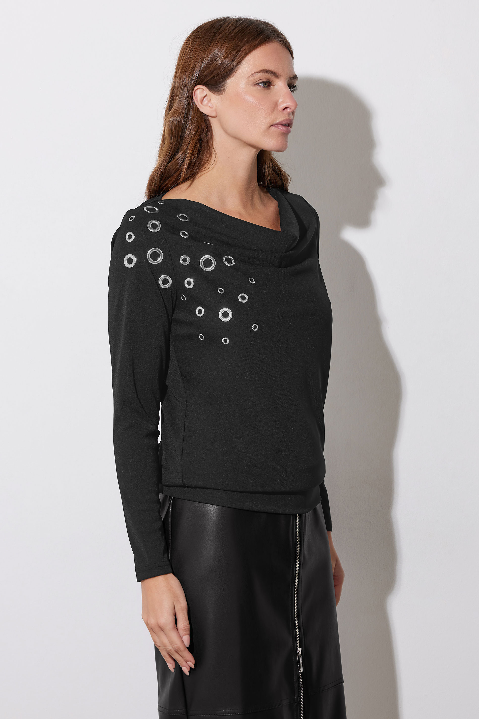STAR Black Eyelet Detail Top | StarByJM 3