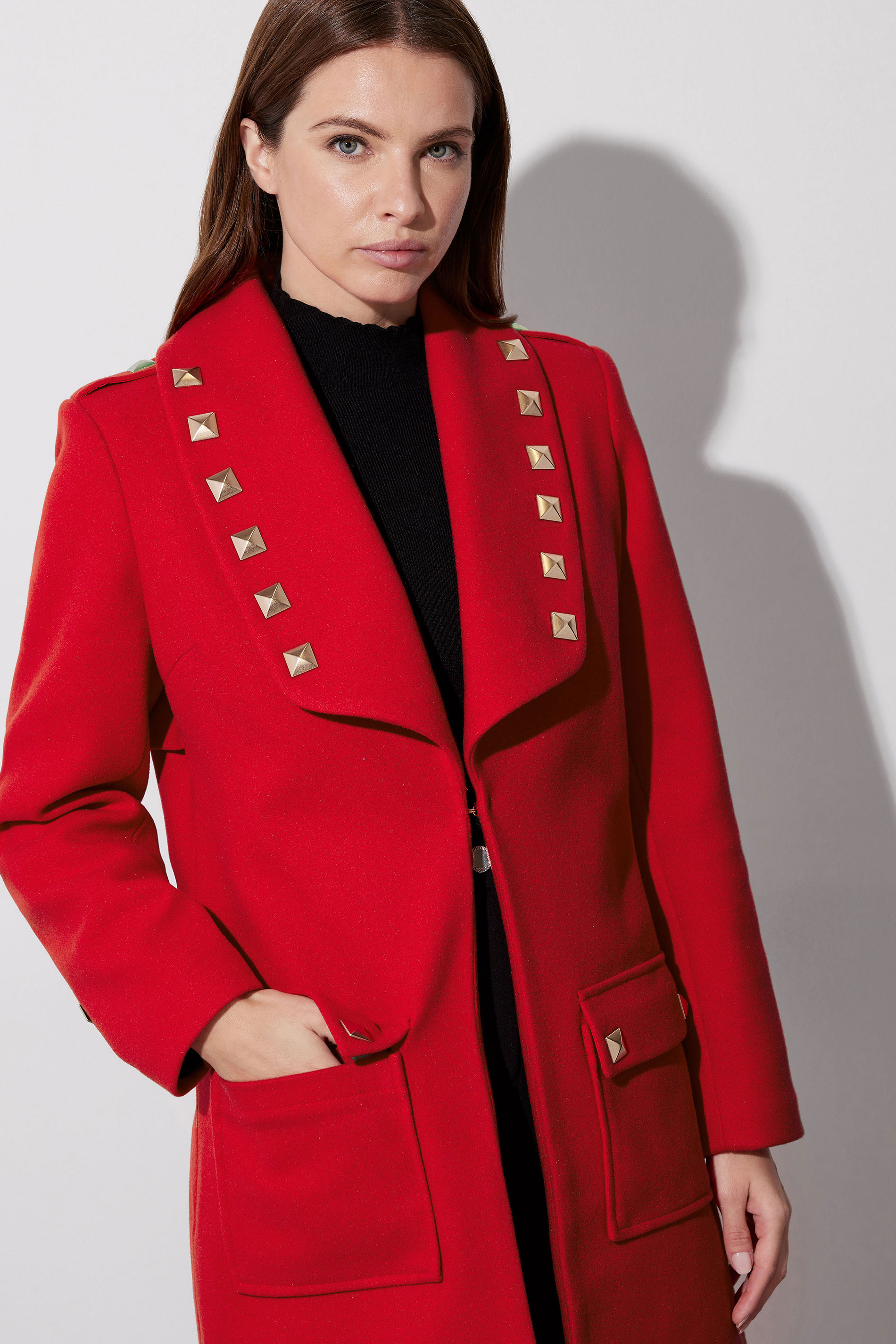 STAR Red Studded Tailored Jacket | STAR x JM 3