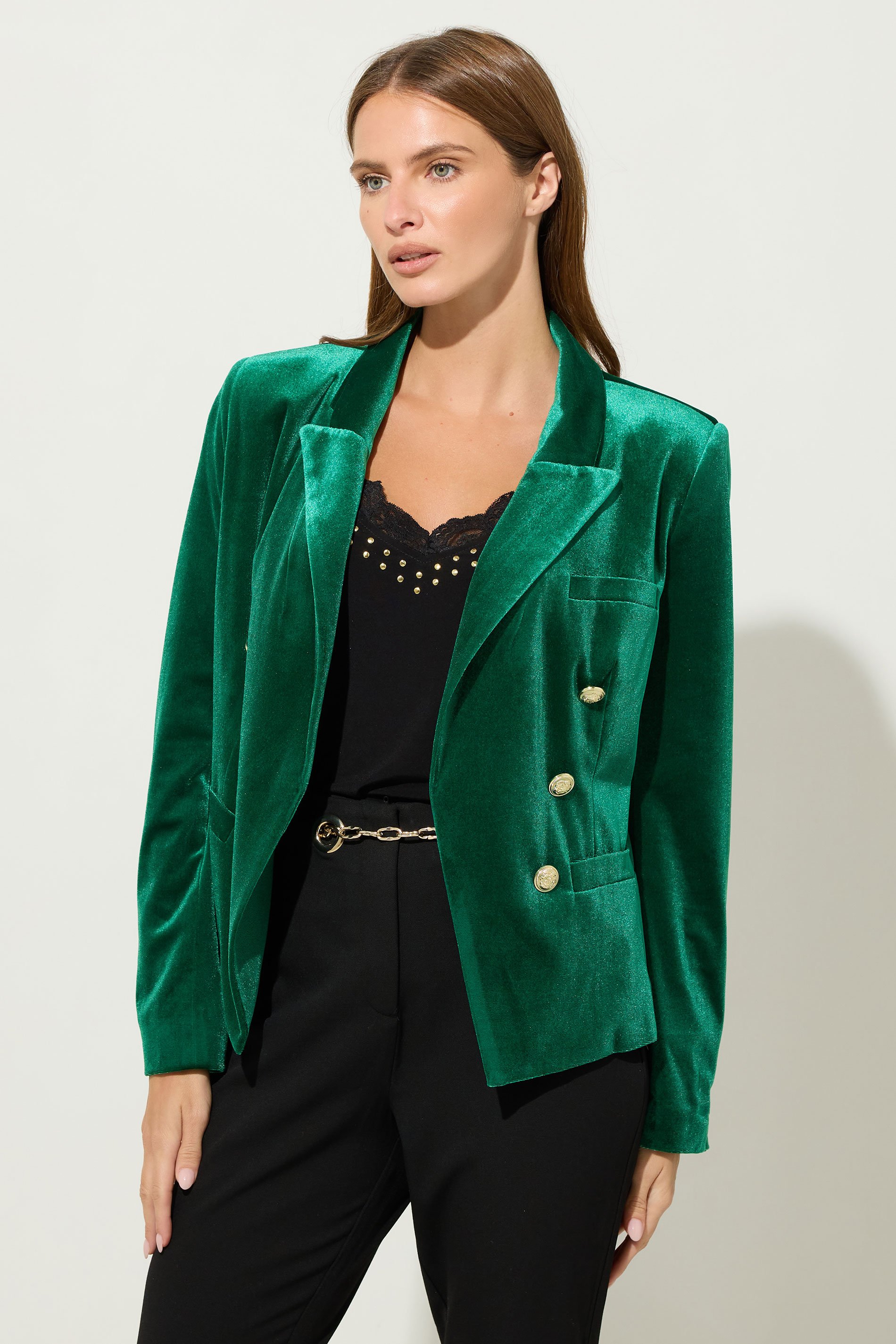 STAR Green Velvet Tailored Blazer | StarByJM 2