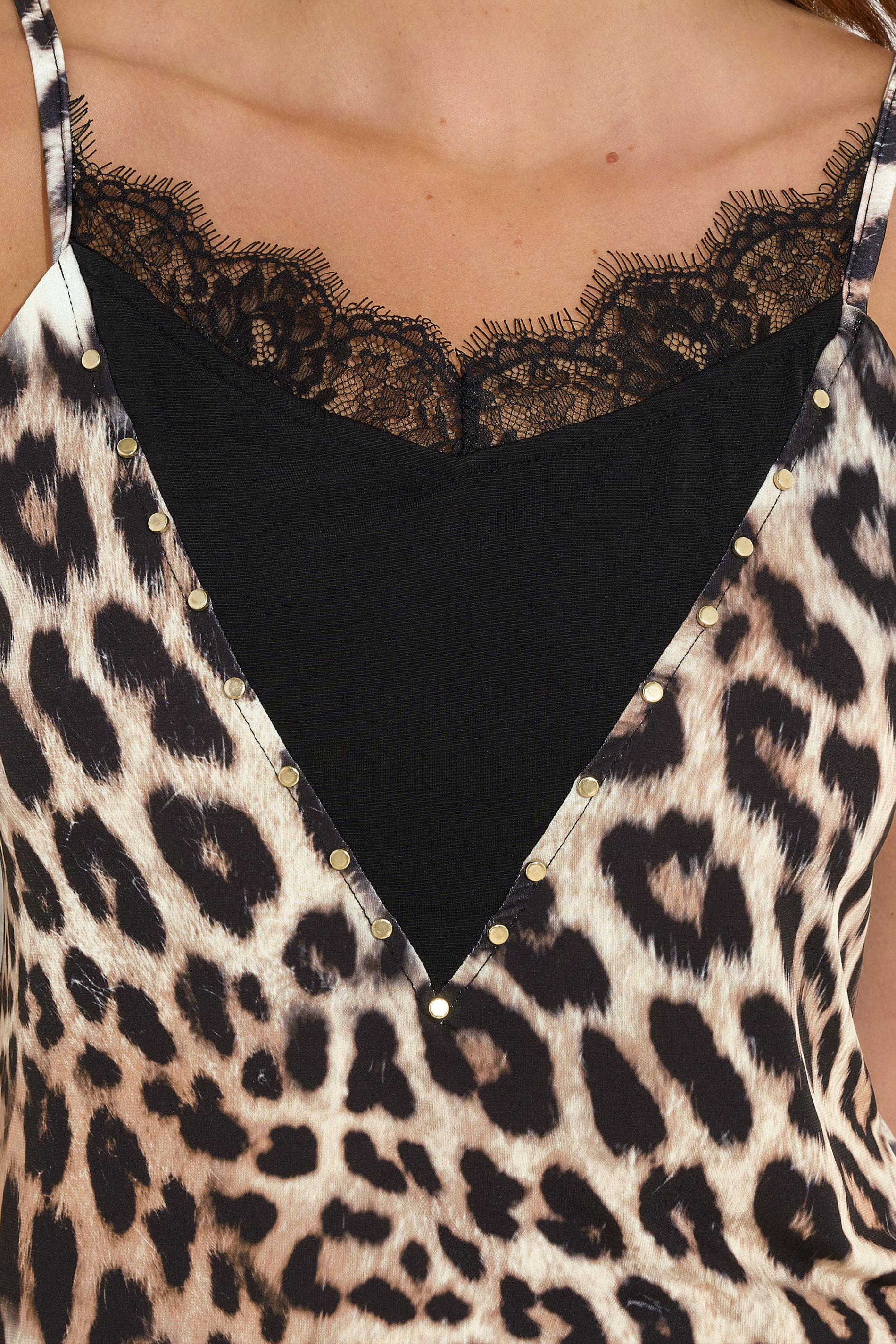 STAR Beige Brown Leopard Print Cami Top | StarByJM 8