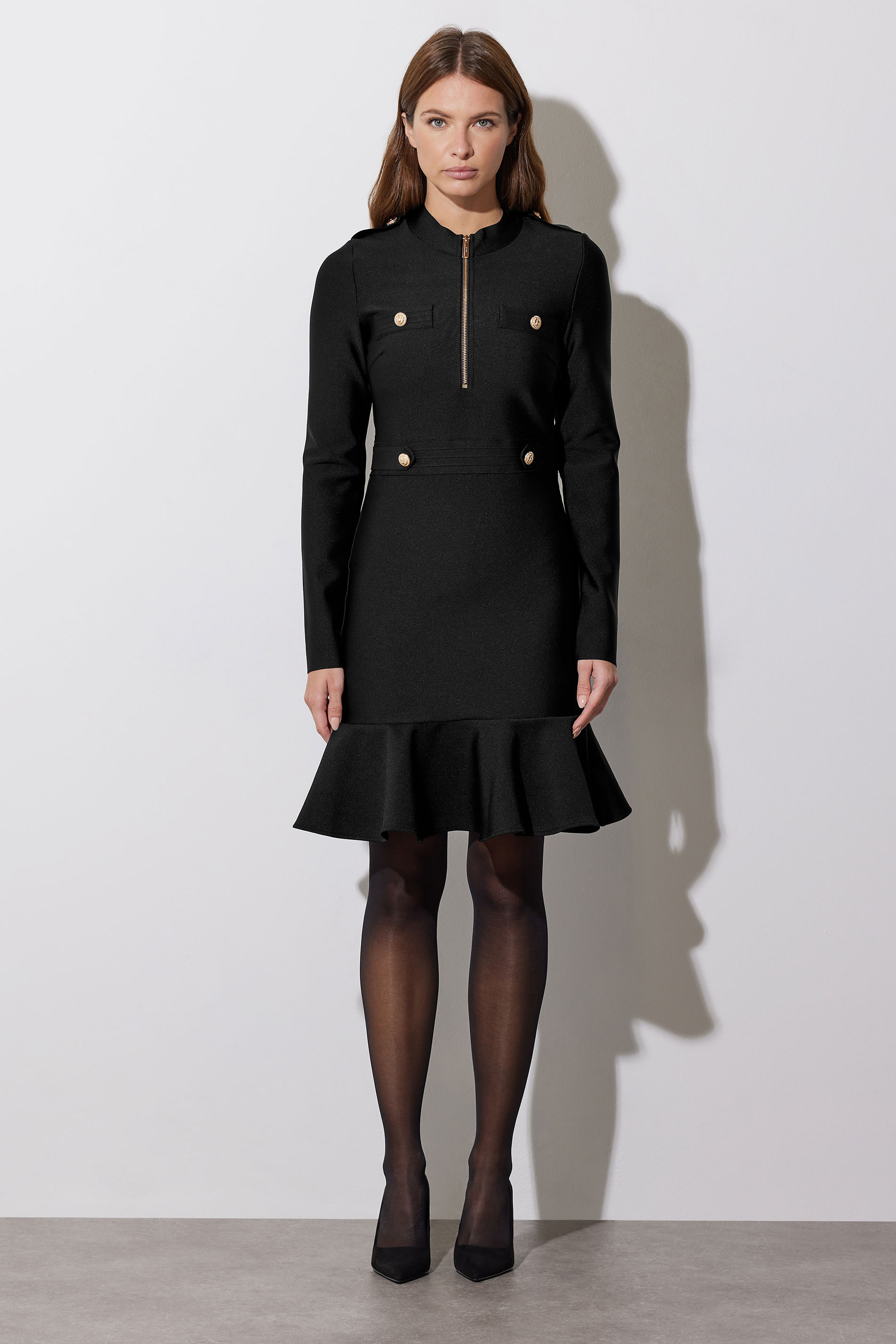 STAR Black Frill Detail Dress | STAR x JM 2