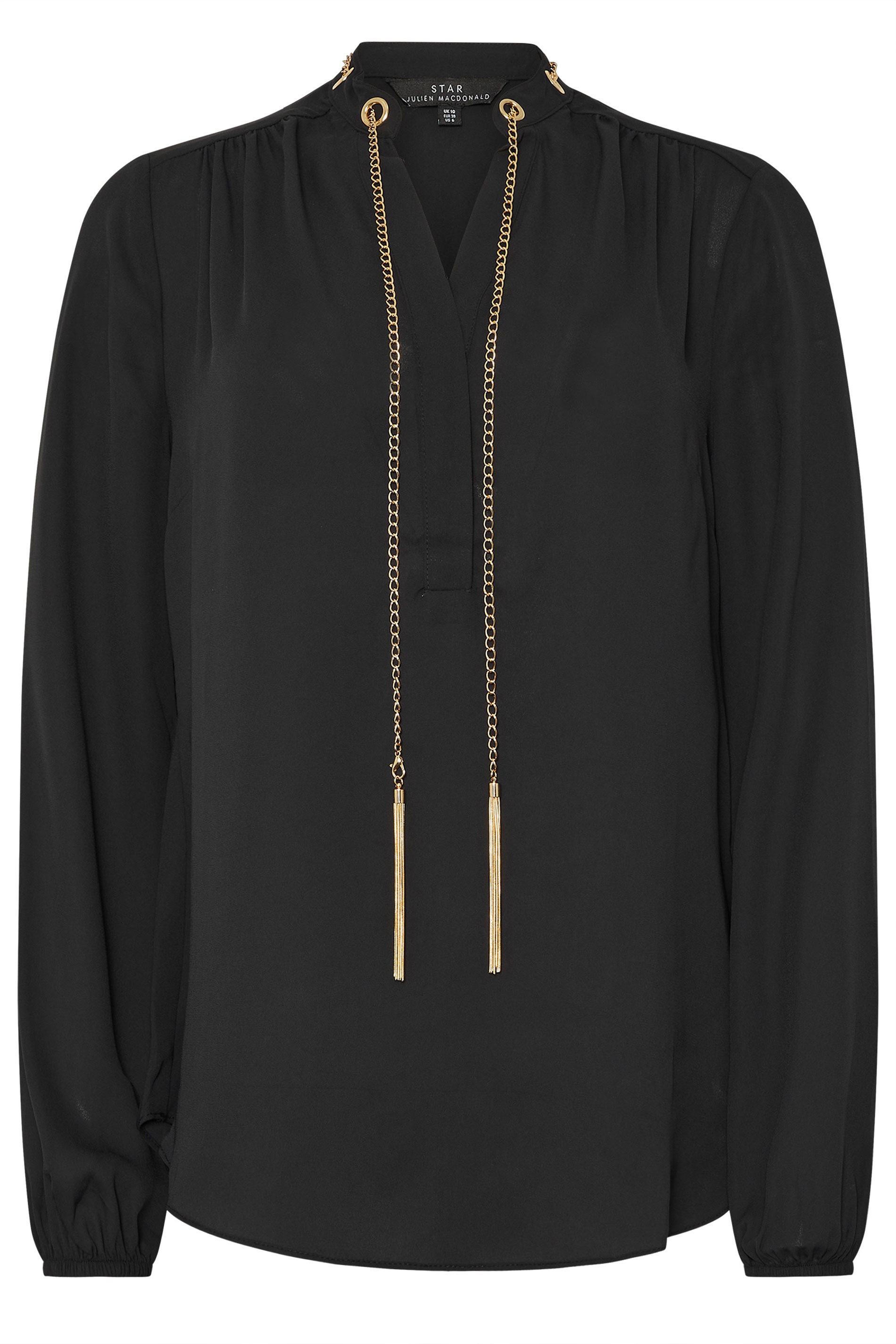 STAR Black Chain Detail Blouse | StarByJM 8