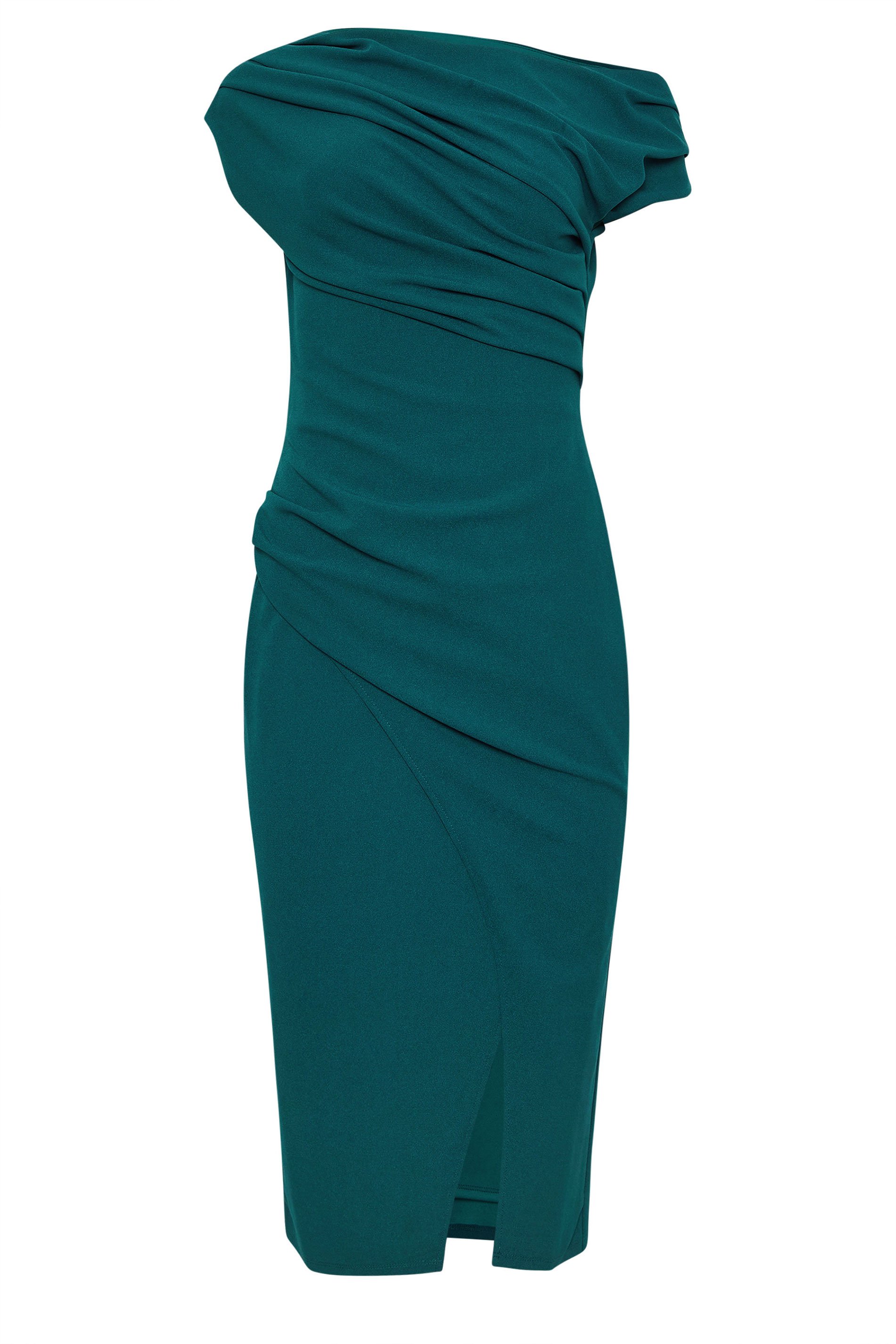 STAR Green Draped Midi Dress | StarByJM 1