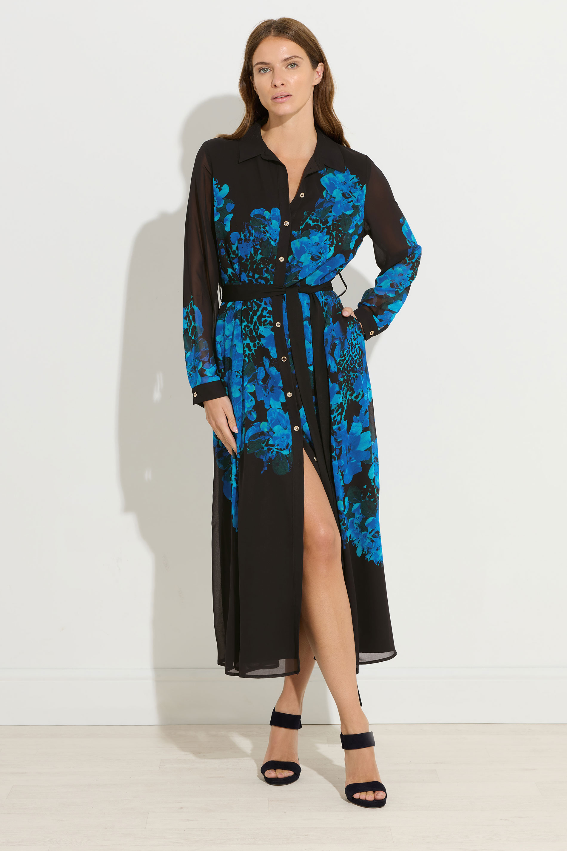 STAR Black Floral Print Shirt Dress | StarByJM 3