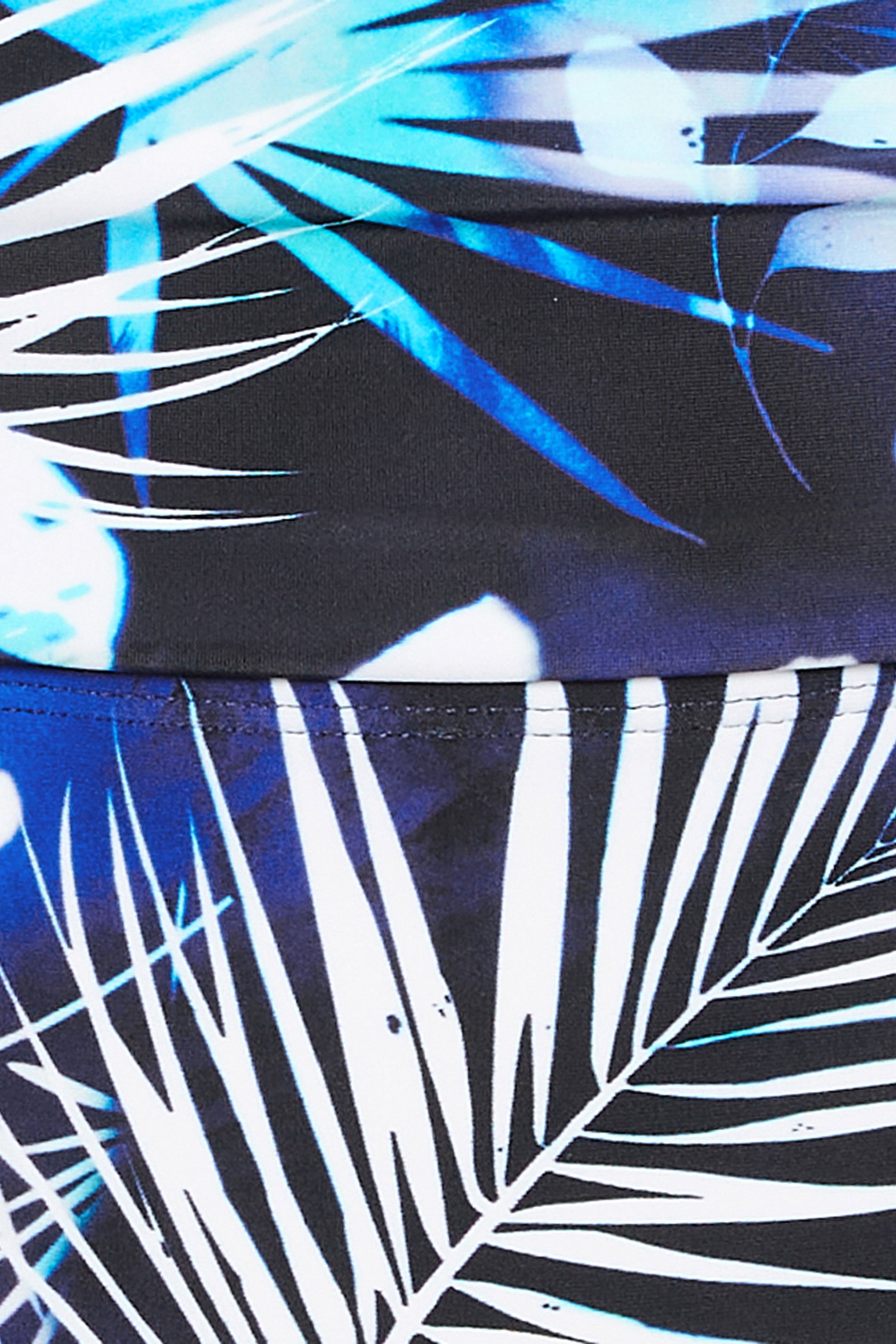 STAR Blue Tropical Palm Fold Over Bikini Bottoms | StarByJM 6