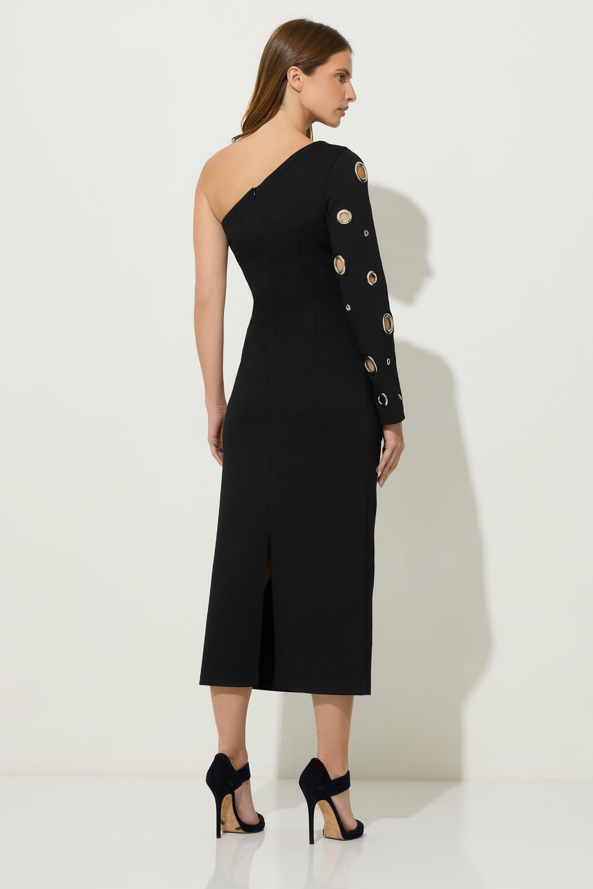 STAR Black One Shoulder Eyelet Dress | StarByJM 4