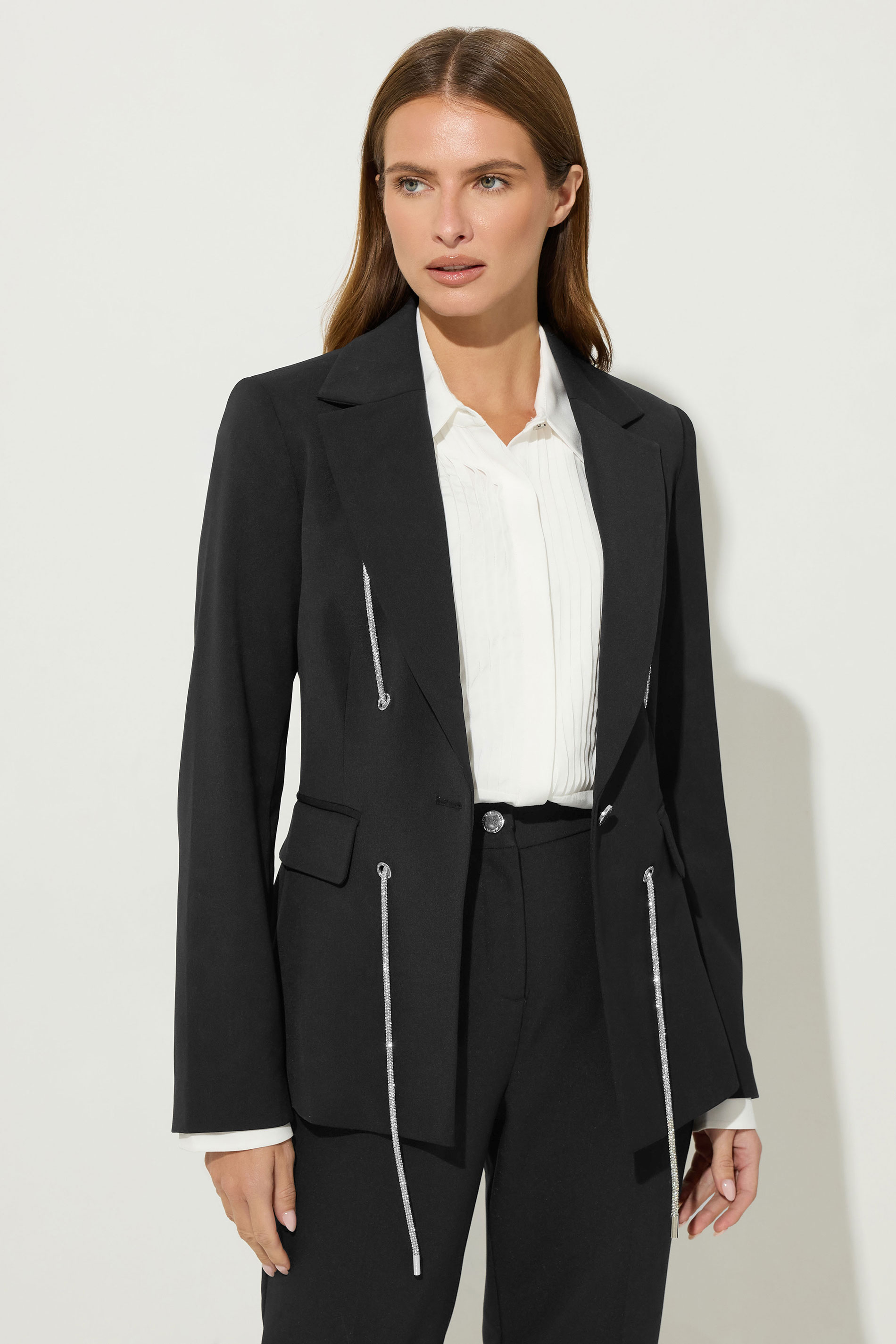 STAR Black Diamante Detail Blazer | StarByJM 2