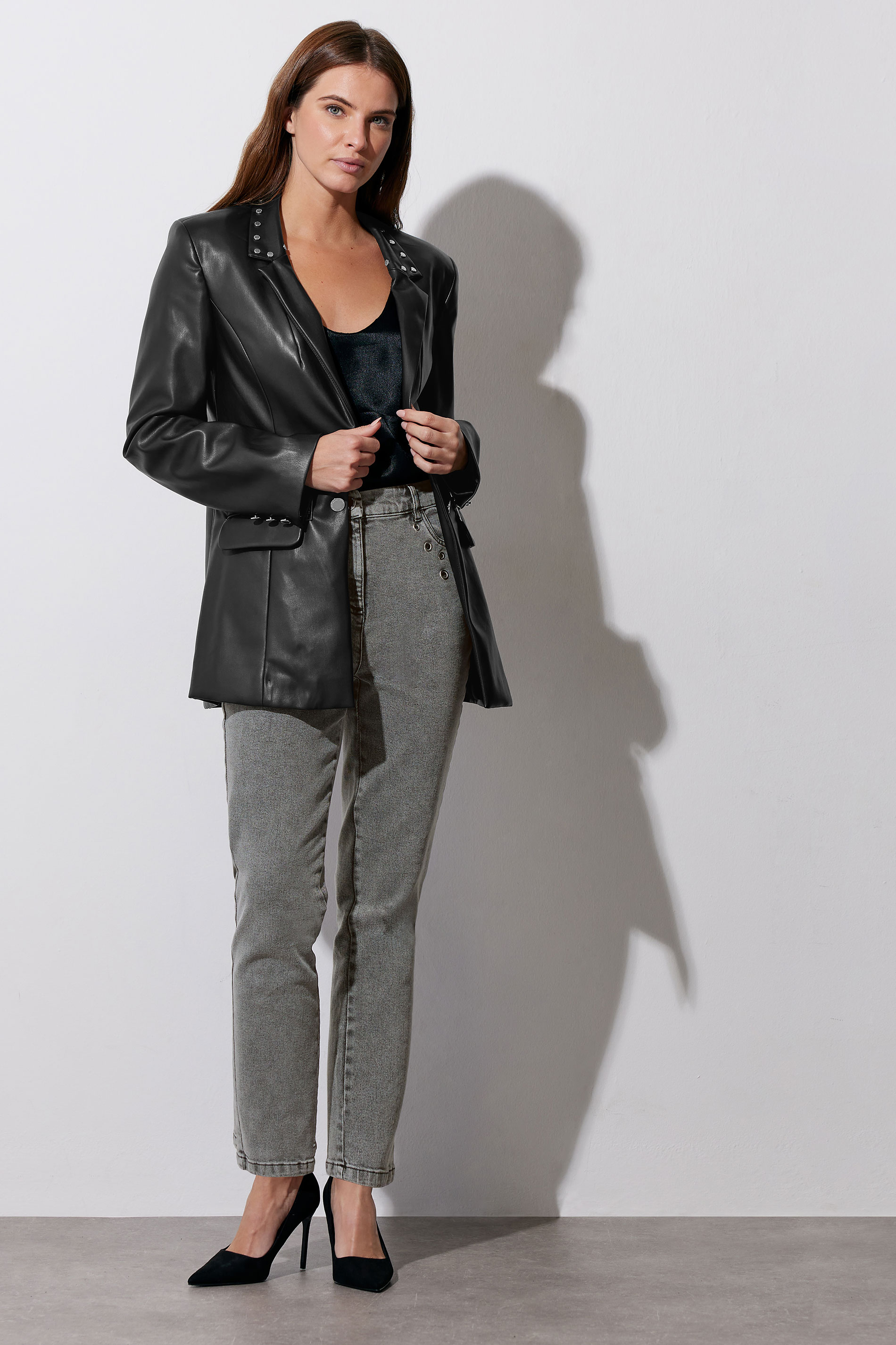 STAR Black Faux Leather Jacket | StarByJM 3