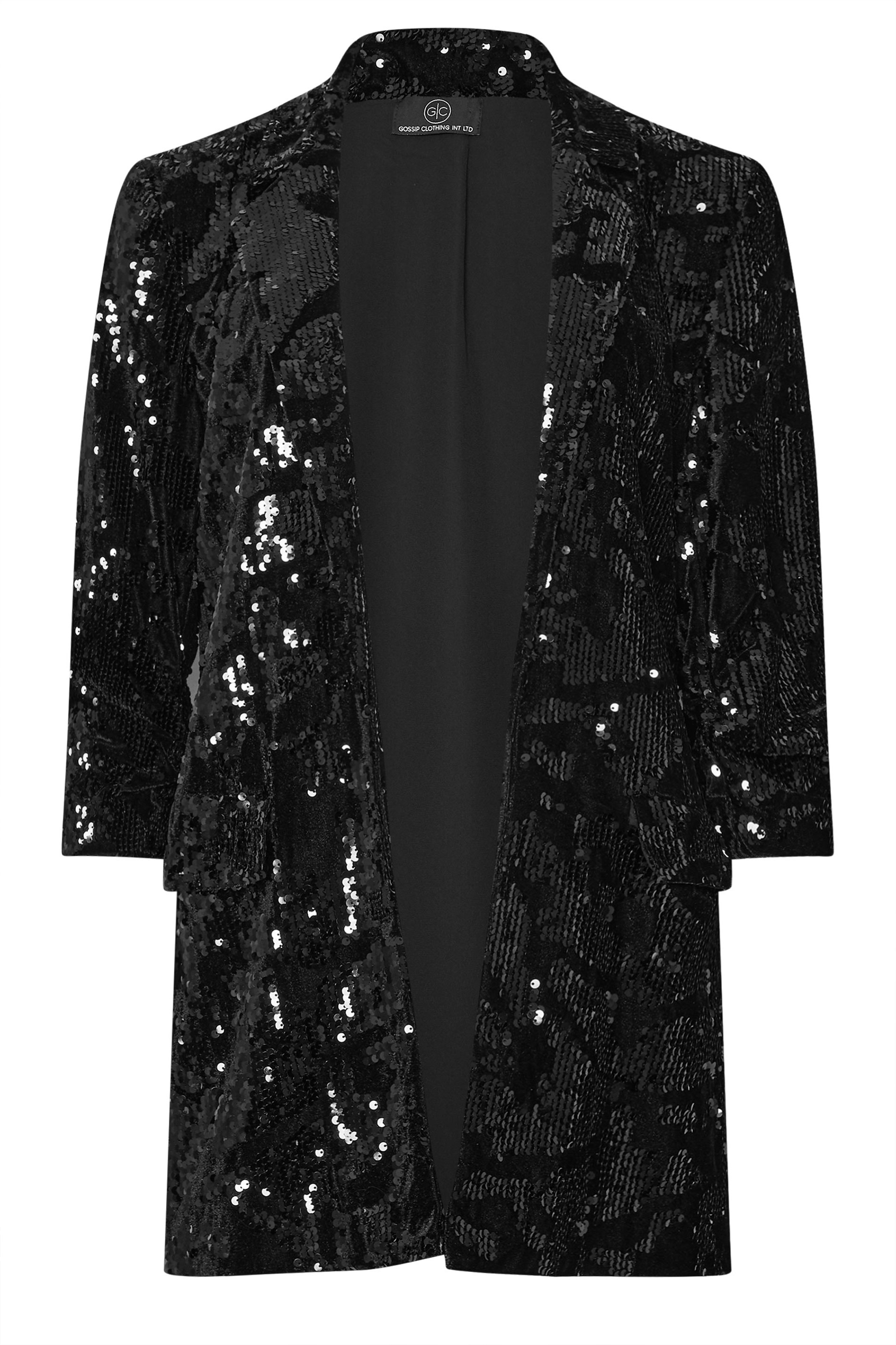 STAR Black Sequin Tailored Blazer | STAR x JM 7