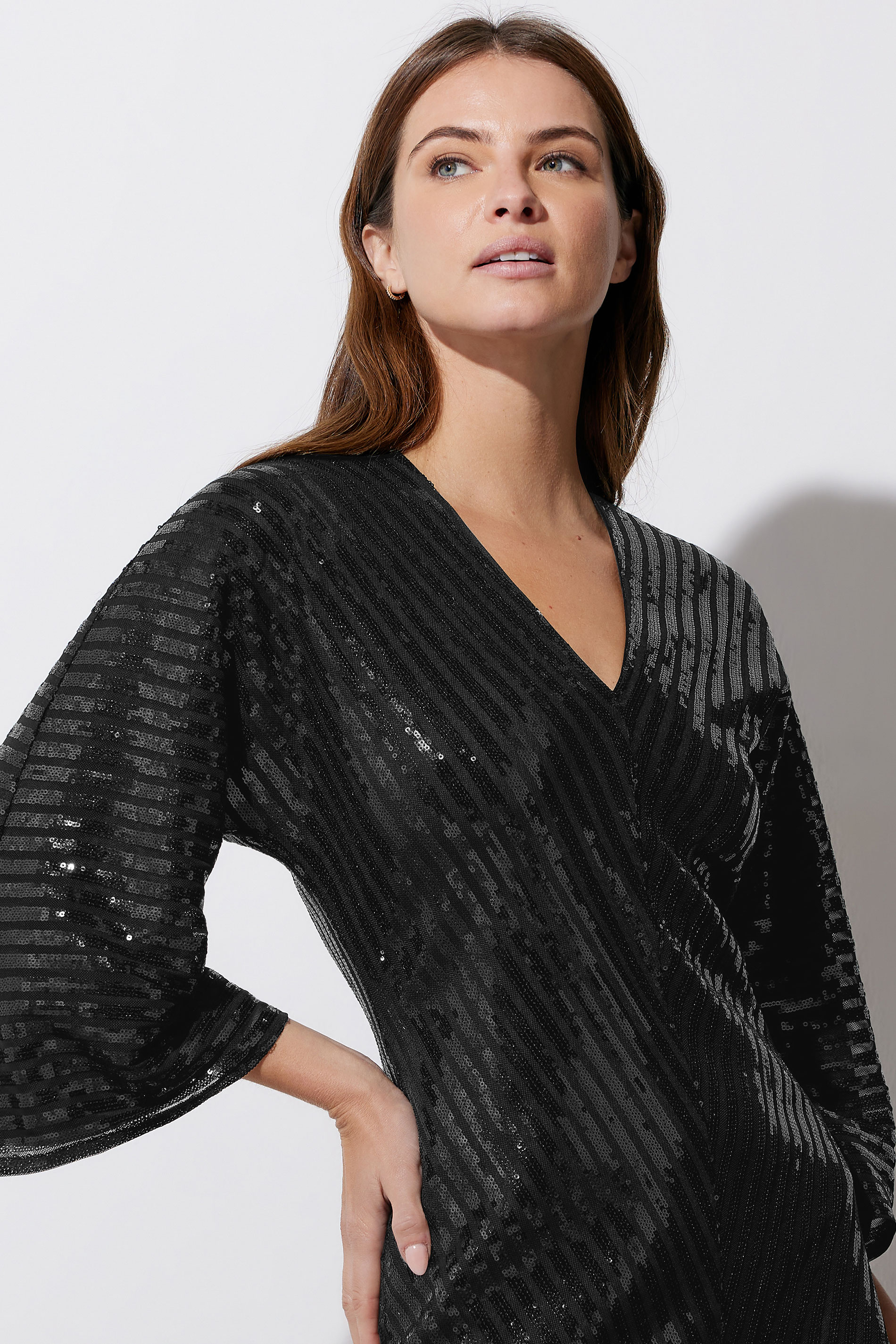 STAR Black Chevron Sequin Dress | StarByJM 6