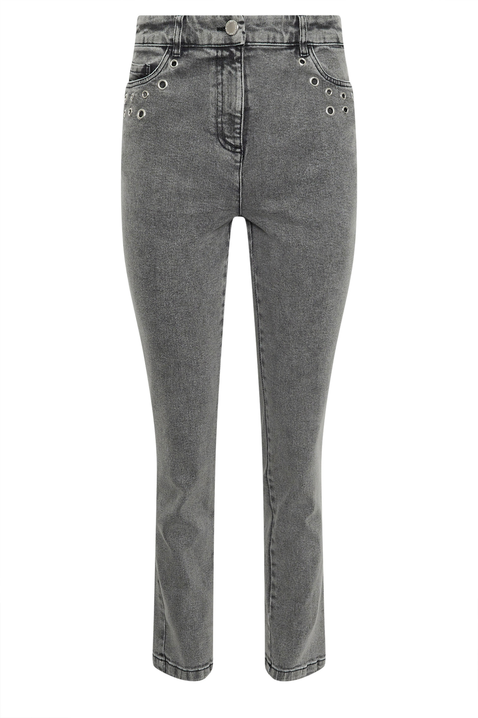 STAR Grey Eyelet Stud Boyfriend Jeans | StarByJM 5