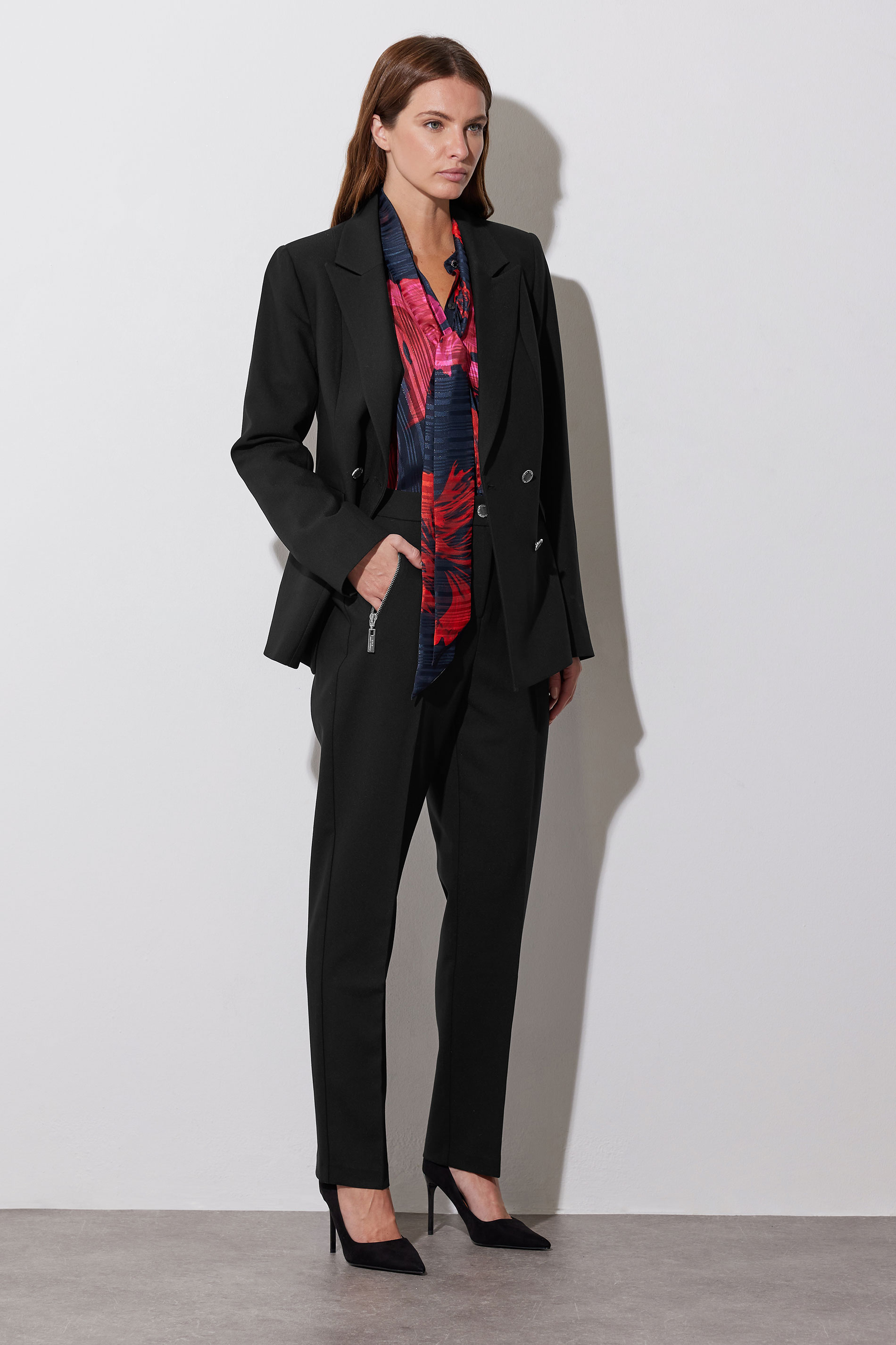 STAR Black Double Breasted Tailored Blazer | StarByJM 8