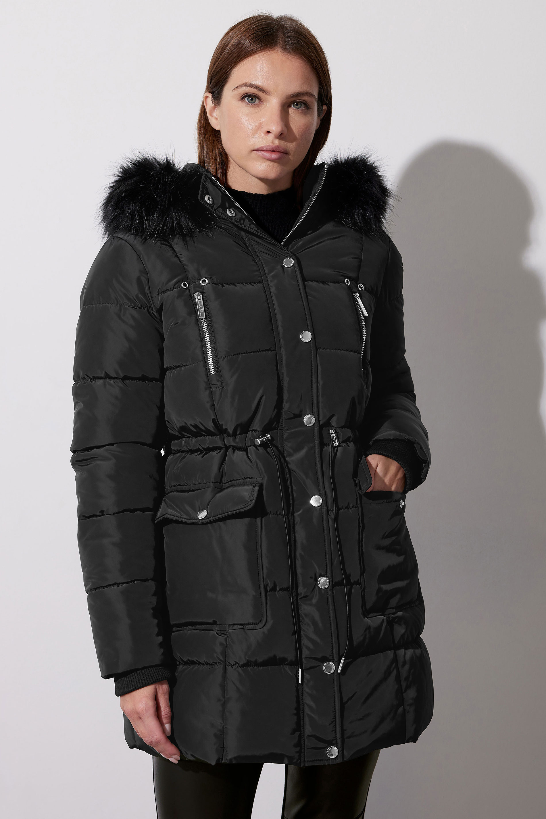 STAR Black Padded Puffer Jacket | STAR x JM 4