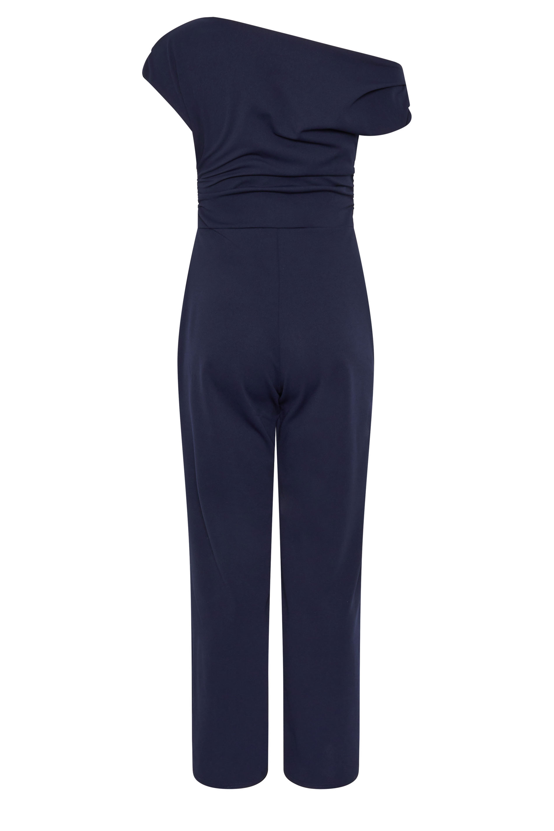 STAR Navy Blue Wide Leg Draped Jumpsuit | StarBYJM 6