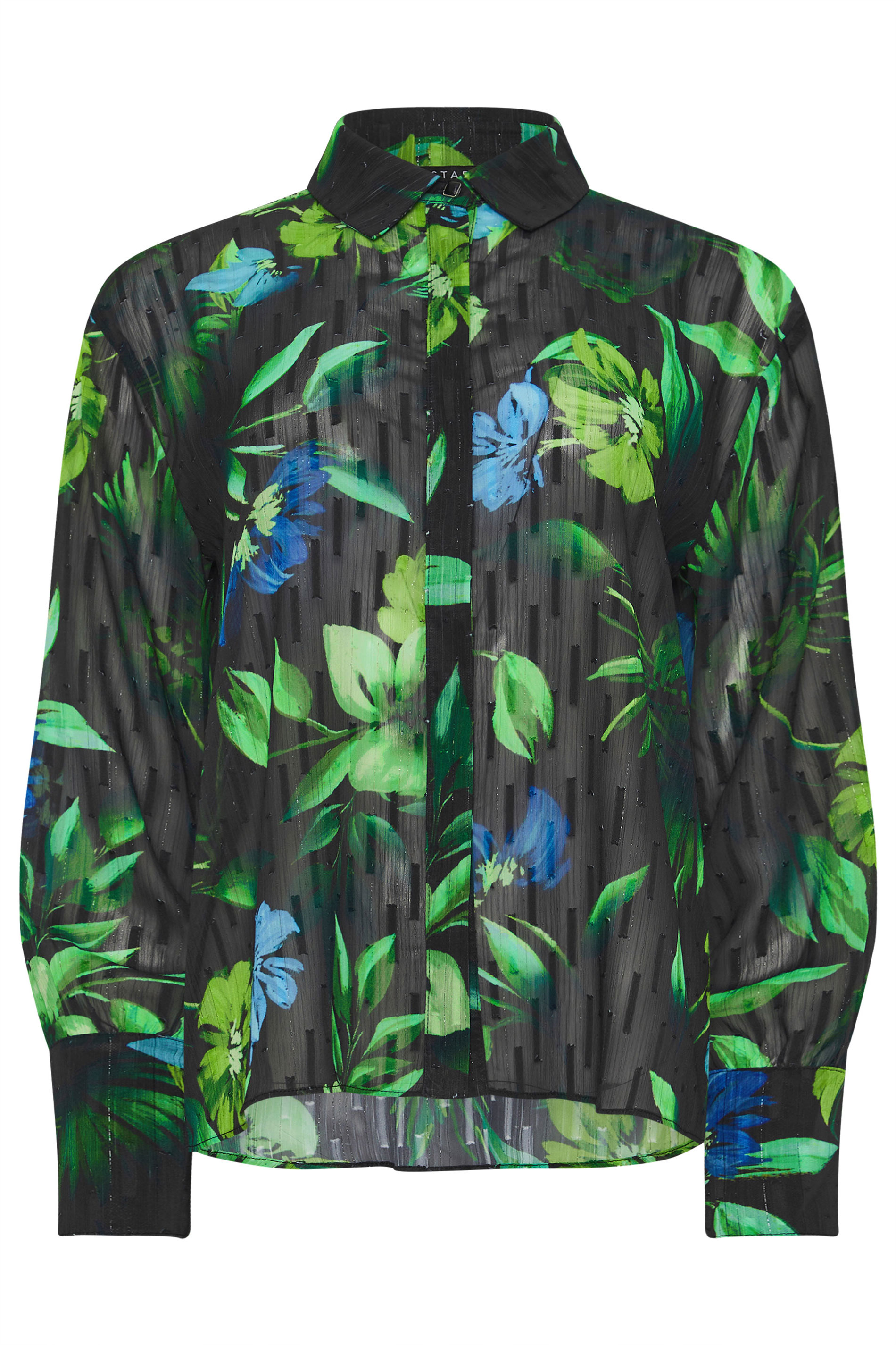 STAR Black Gem Button Floral Print Shirt | StarByJM 5