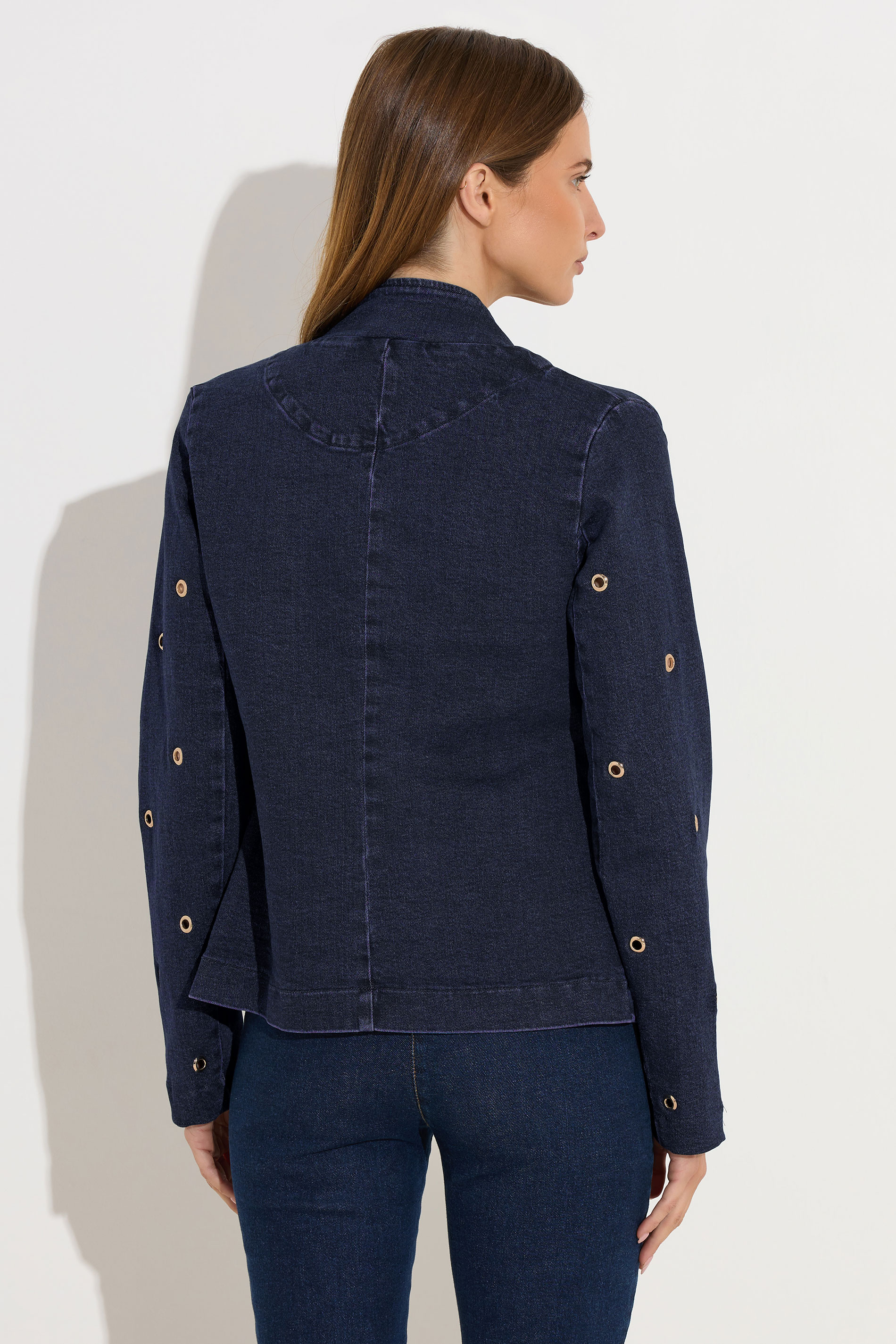 STAR Blue Denim Eyelet Detail Jacket | StarByJM 5