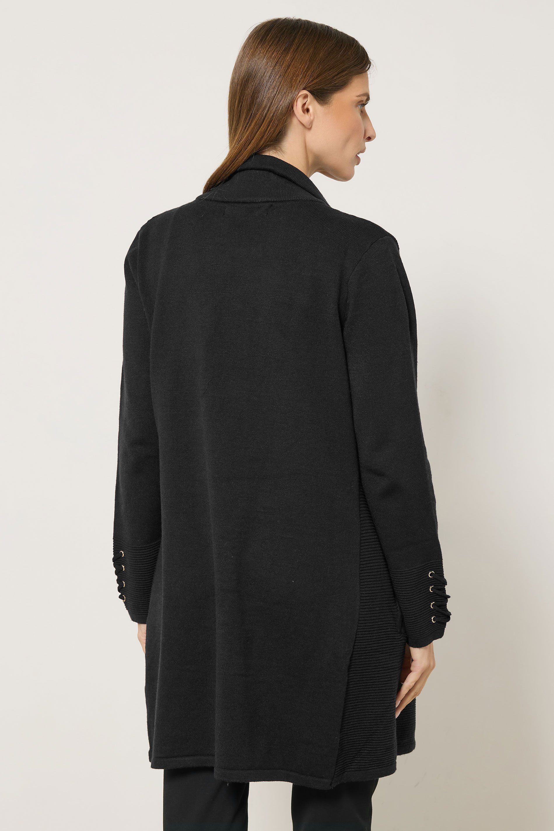 STAR Black Zip Detail Cardigan | StayByJM 3