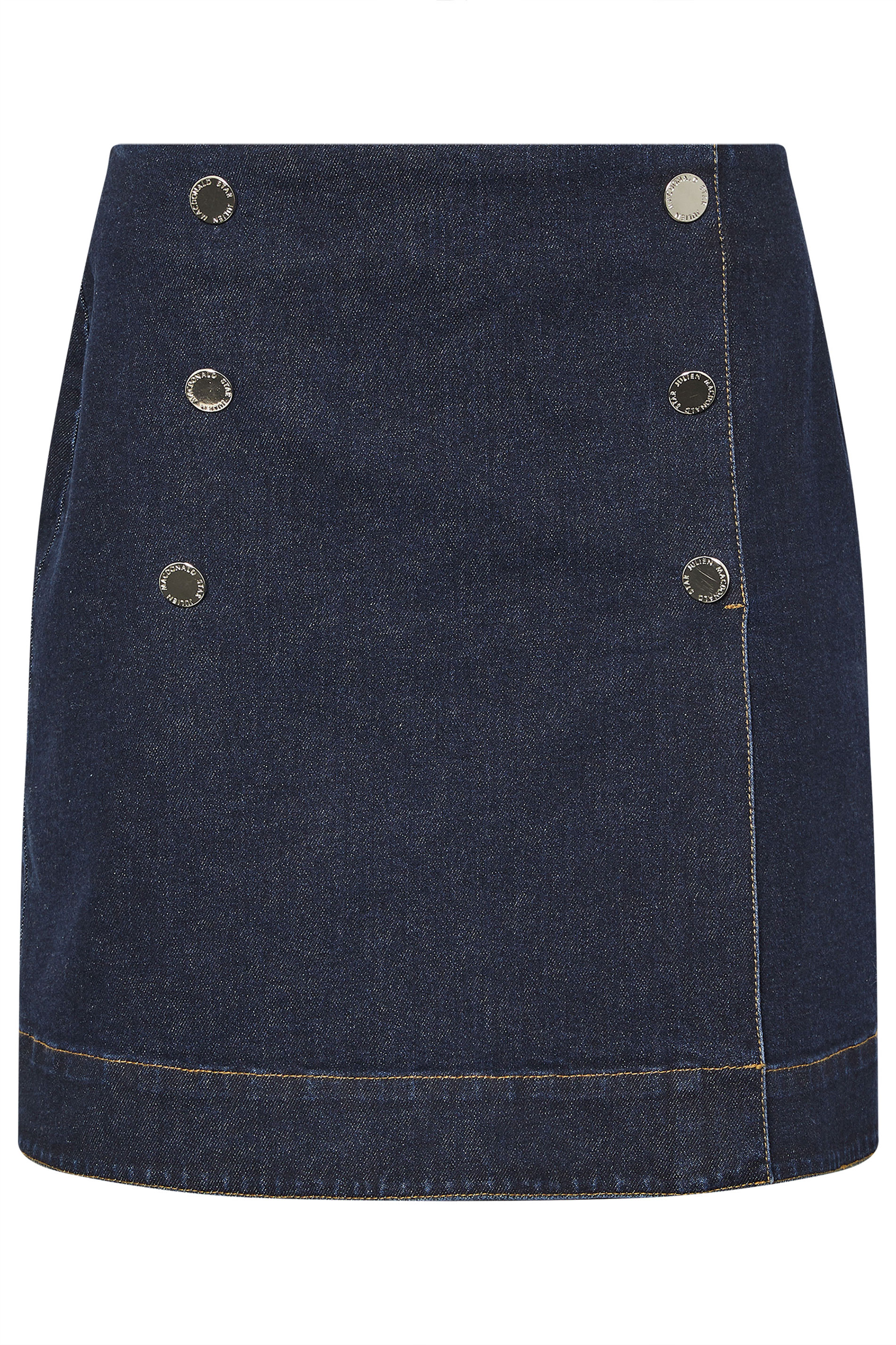 STAR Blue Denim Wrap Mini Skirt | StarByJM 6