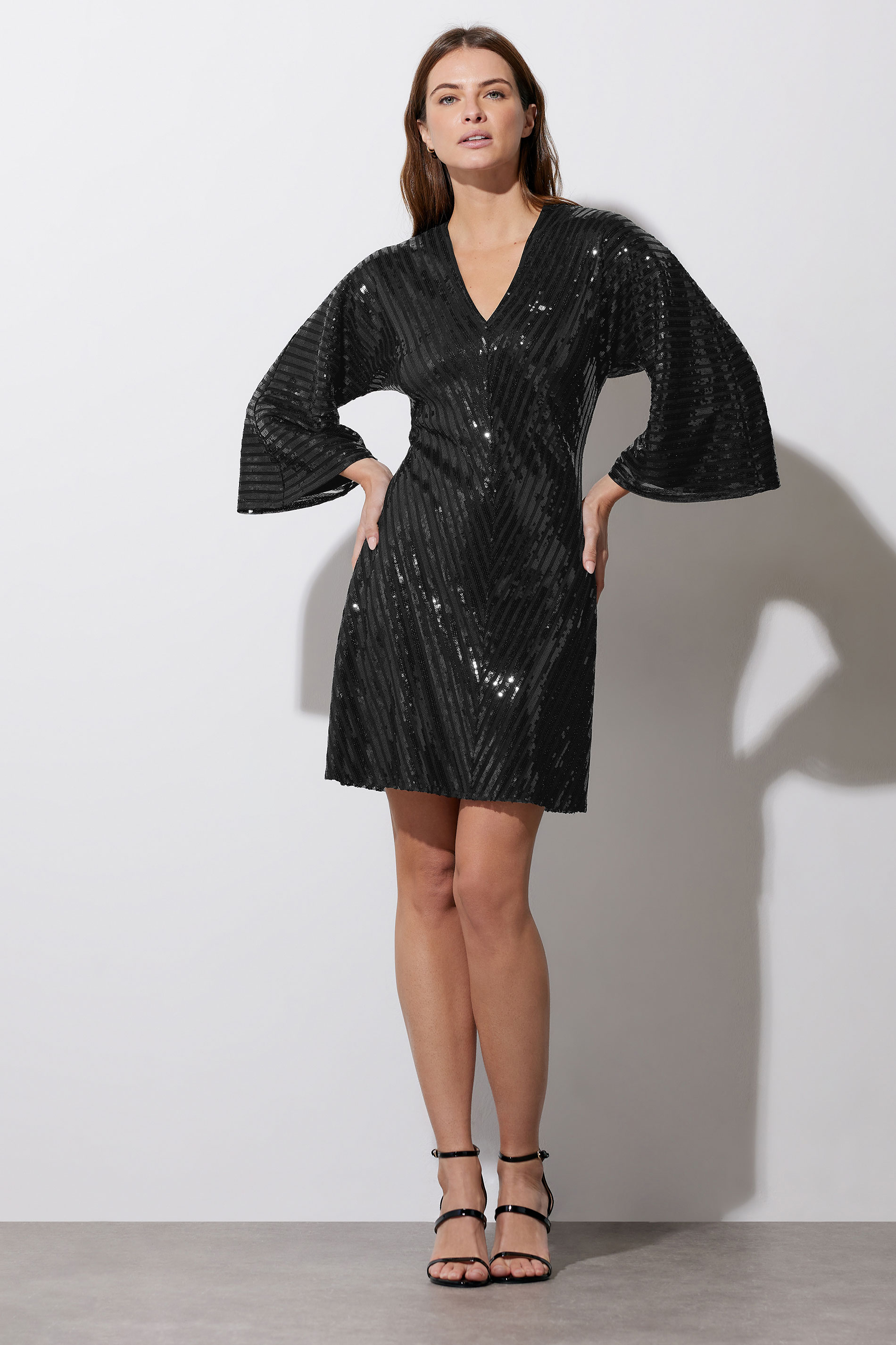 STAR Black Chevron Sequin Dress | StarByJM 4