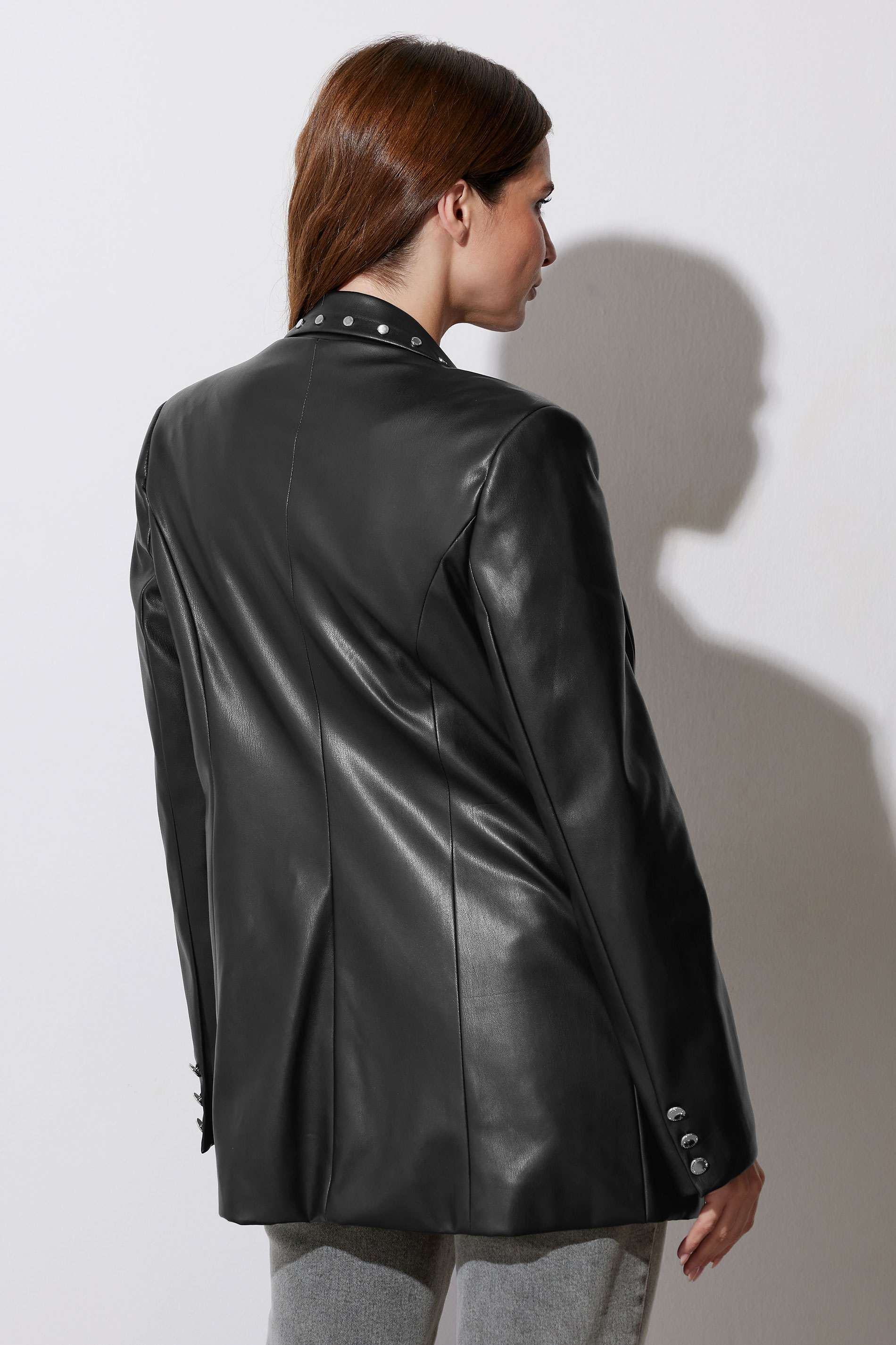 STAR Black Faux Leather Jacket | StarByJM 4