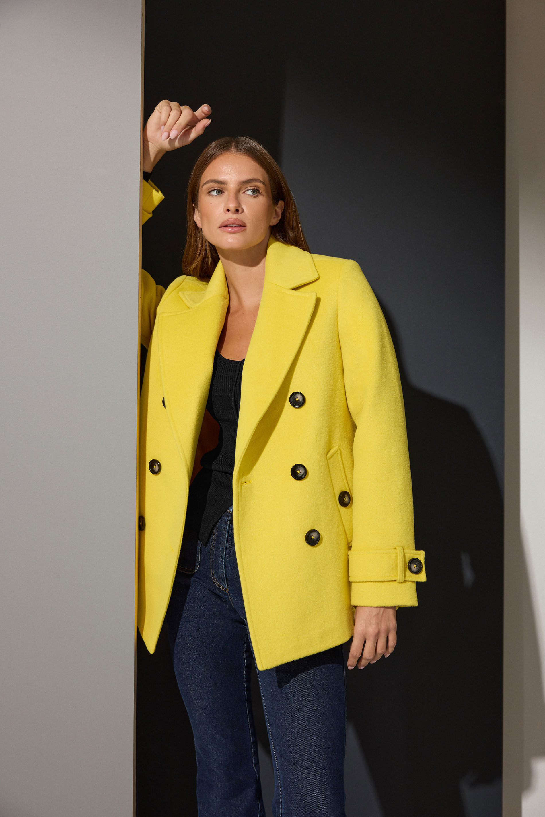 STAR Yellow Button Through Coat | StarByJM 1