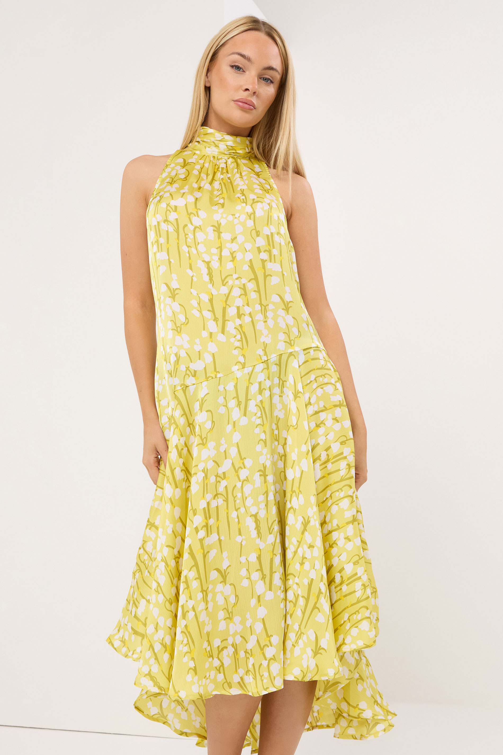 STAR Yellow Floral Midi Dress | StarByJM 3