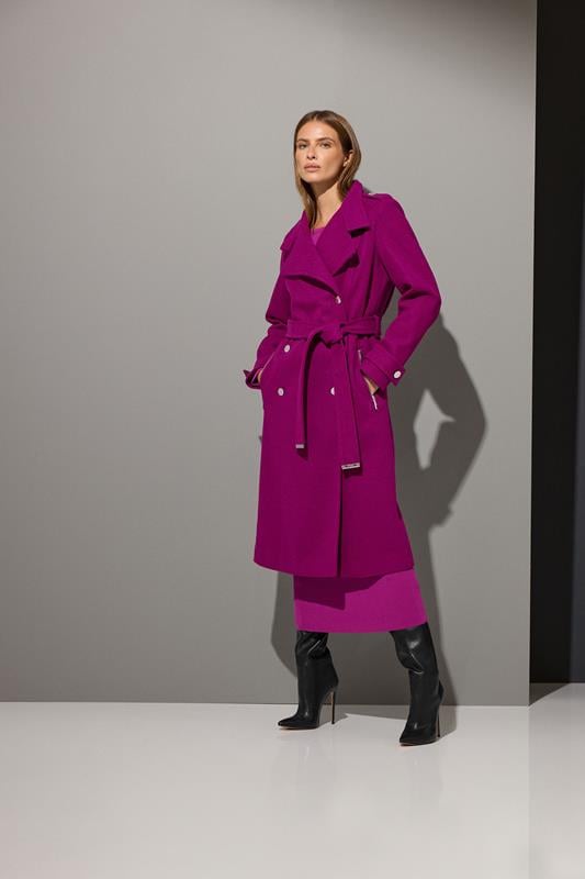Women's Coats STAR Purple Military Maxi Coat
