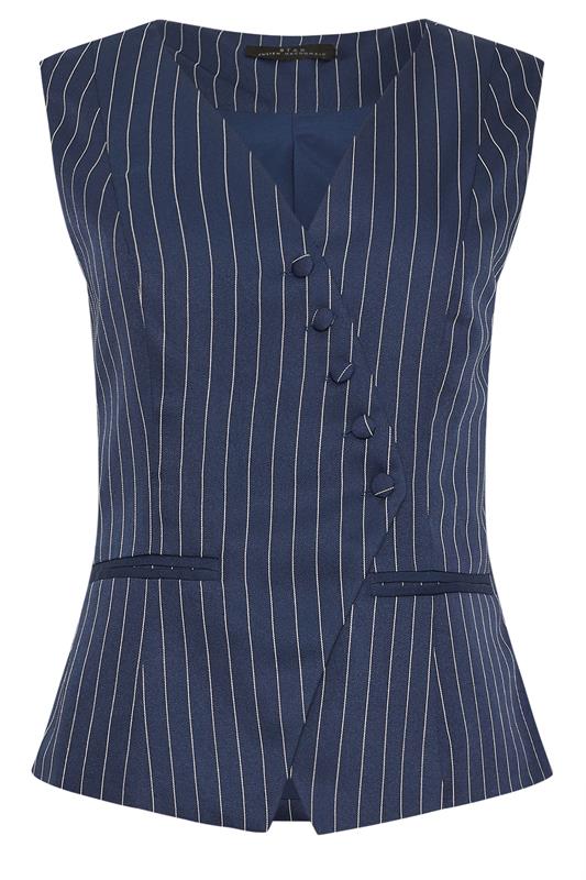 STAR Navy Blue Pinstripe Waistcoat | StarByJM 2