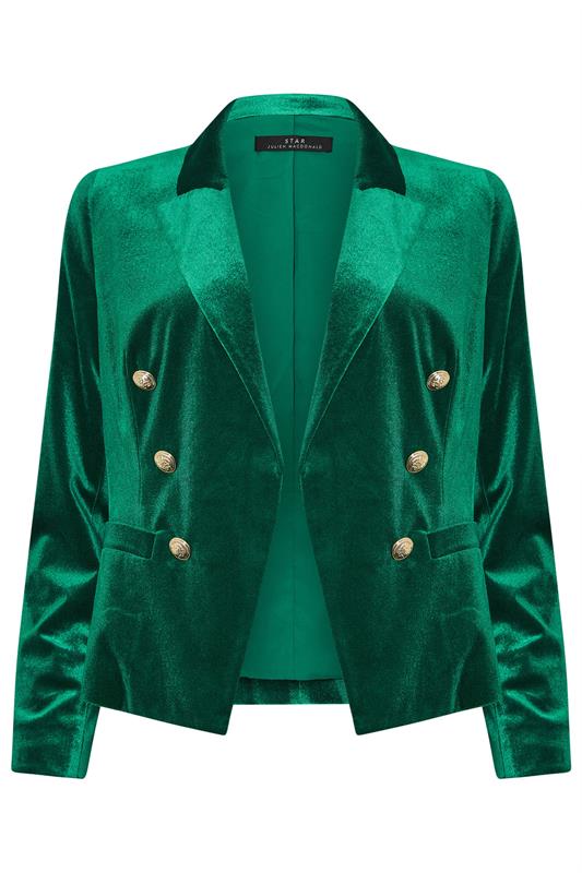 STAR Green Velvet Tailored Blazer | StarByJM 6