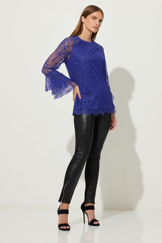 STAR Blue Lace Frill Sleeve Blouse | StarByJM 2