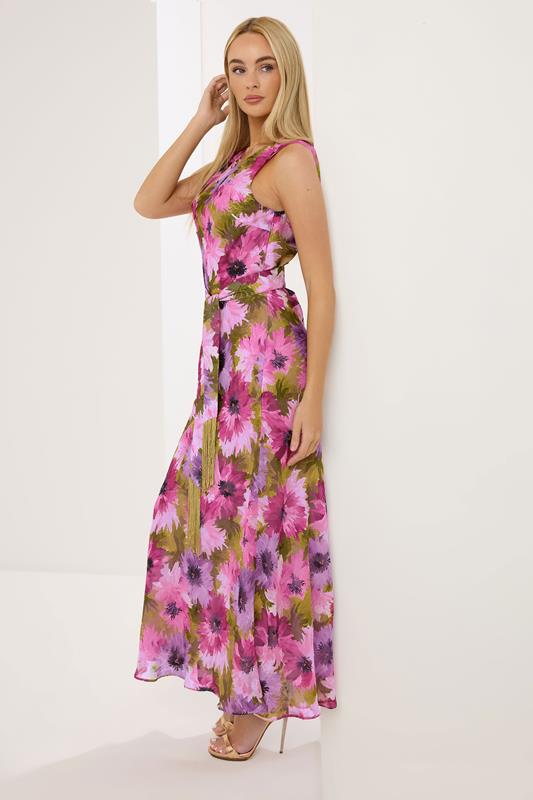 Women's Maxi Dresses STAR Pink Floral Tassel Detail Dress