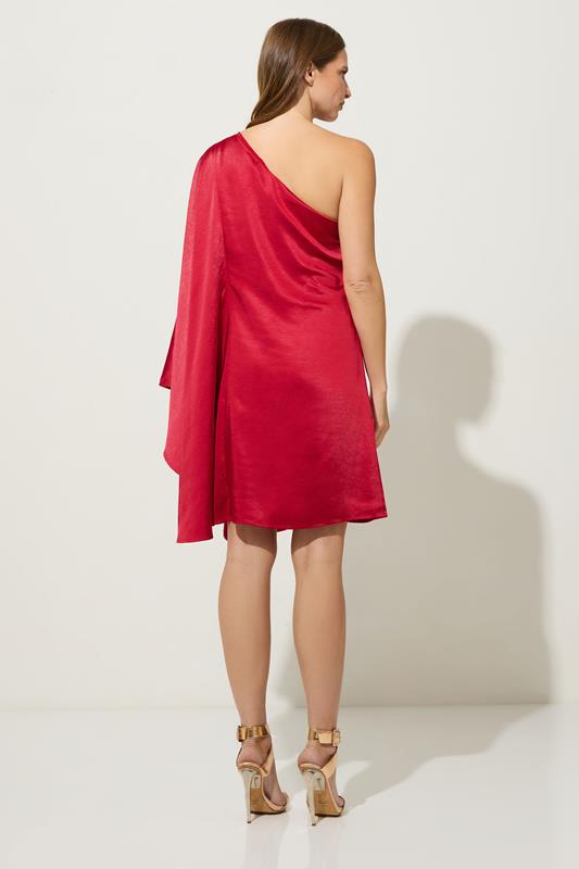 STAR Red Asymmetric Mini Dress | StarByJM 3