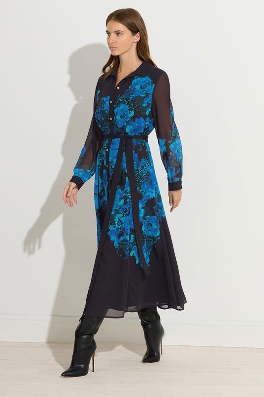 STAR Black Floral Print Shirt Dress | StarByJM 4