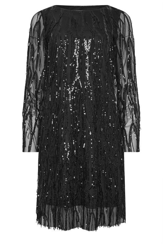 STAR Black Sequin Tassel Dress | StarByJM 5