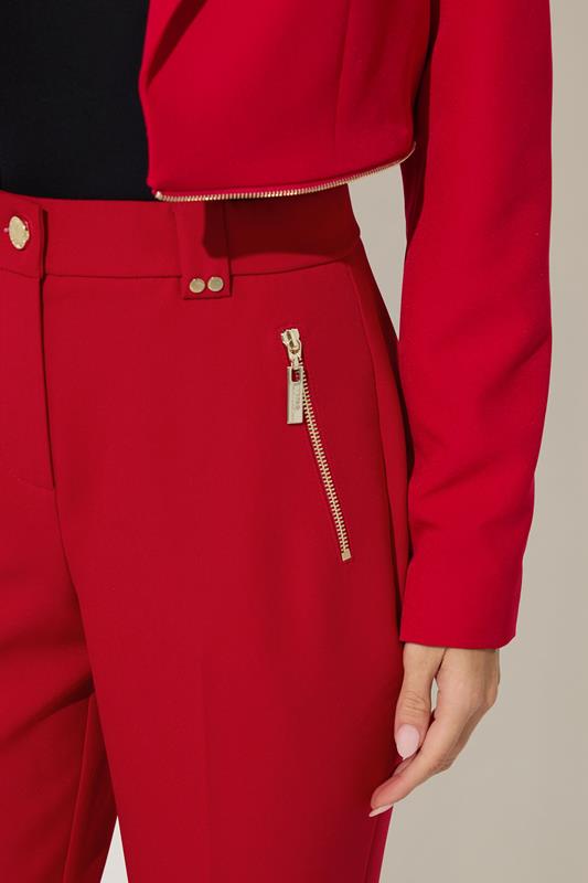 STAR Red Tailored Straight Leg Trousers | StarByJM 3