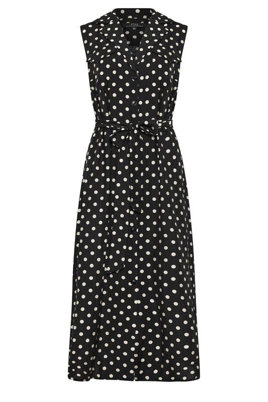STAR Black Polka Dot Sleeveless Shirt Dress | StarByJM 5