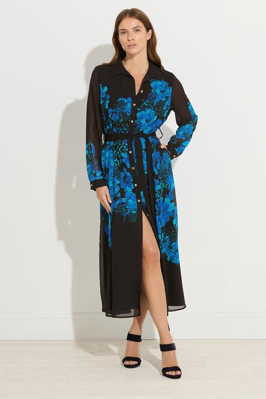 STAR Black Floral Print Shirt Dress | StarByJM 3