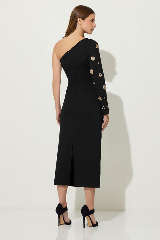 STAR Black One Shoulder Eyelet Dress | StarByJM 3