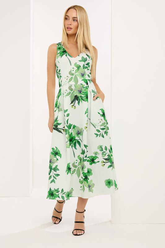 STAR White Floral Scuba Dress | StarByJM 1